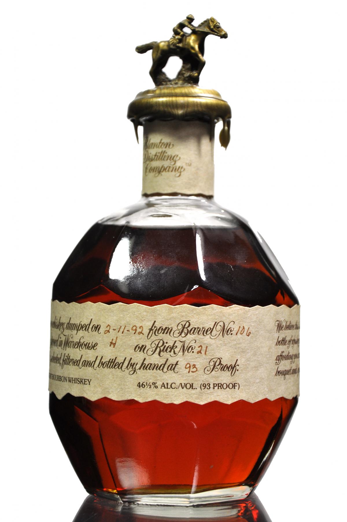 Blanton Bourbon Bottled 1992