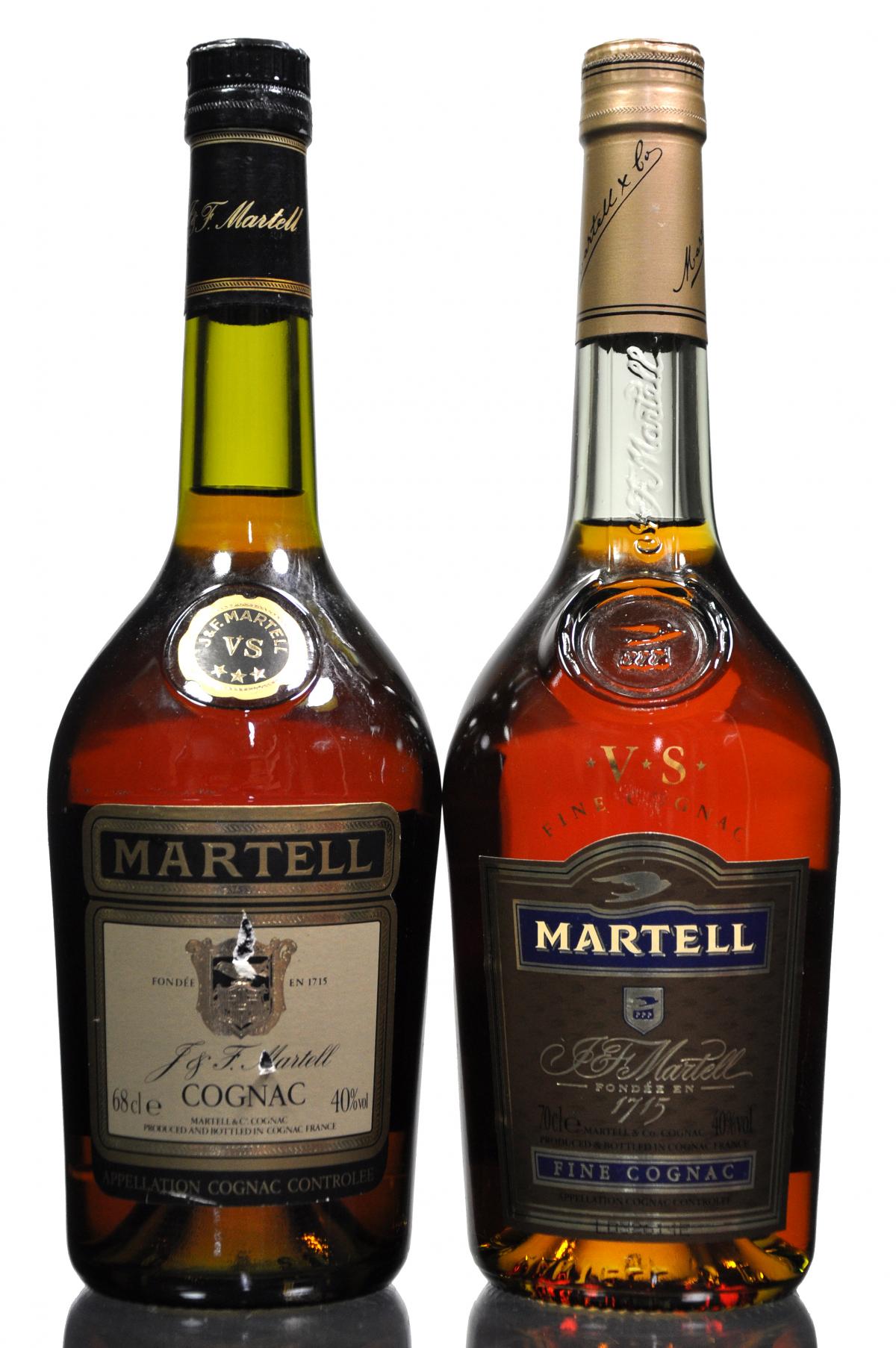 2 x Martell Cognac