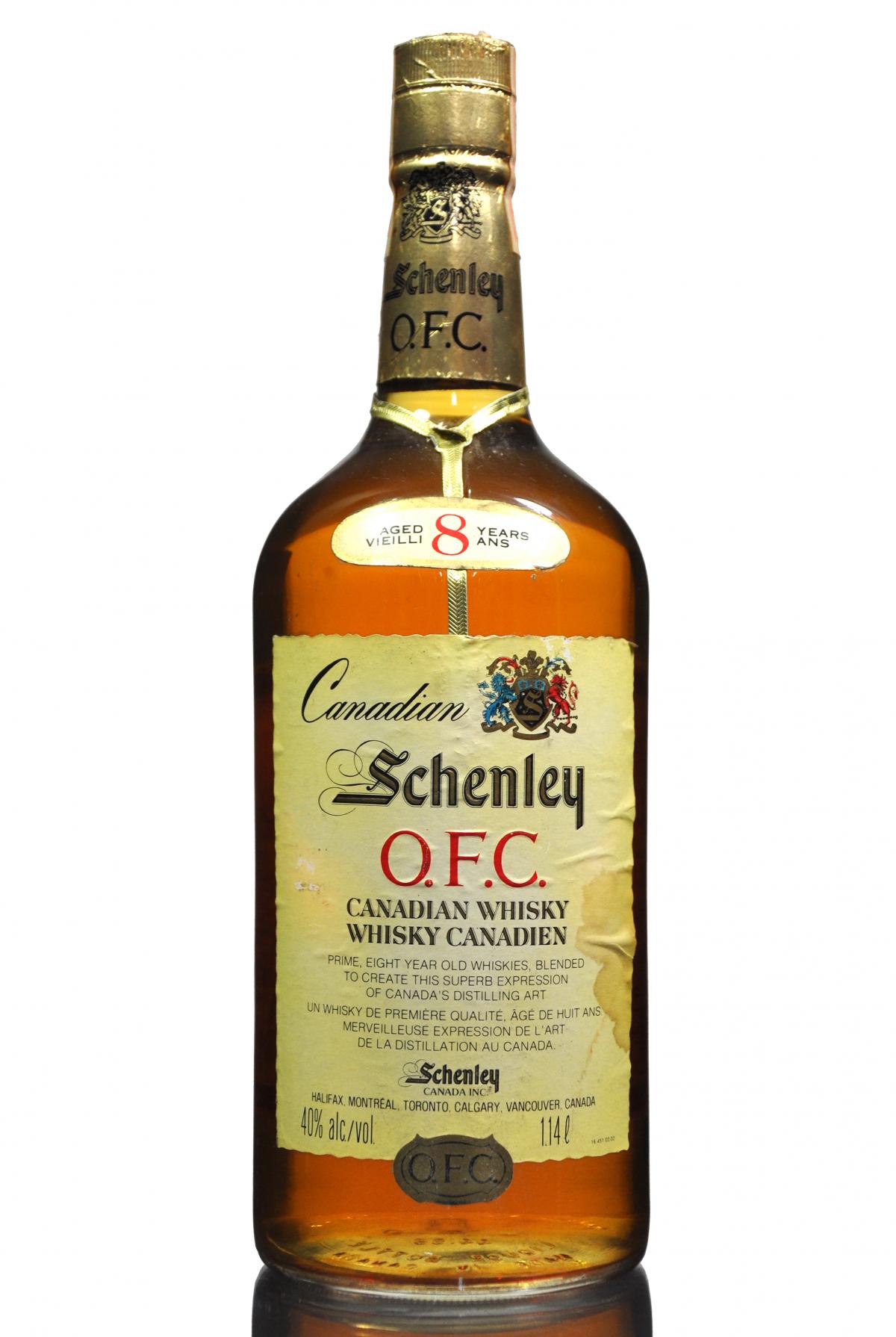 Schenley O.F.C 8 Year Old - 1.14 Litre - 1980s