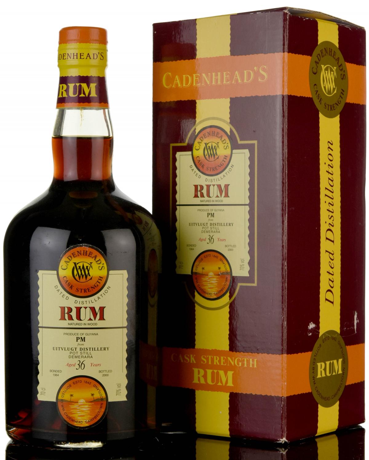 Uitvlugt 1964-2000 - 36 Year Old - Cask Strength - Cadenheads Rum