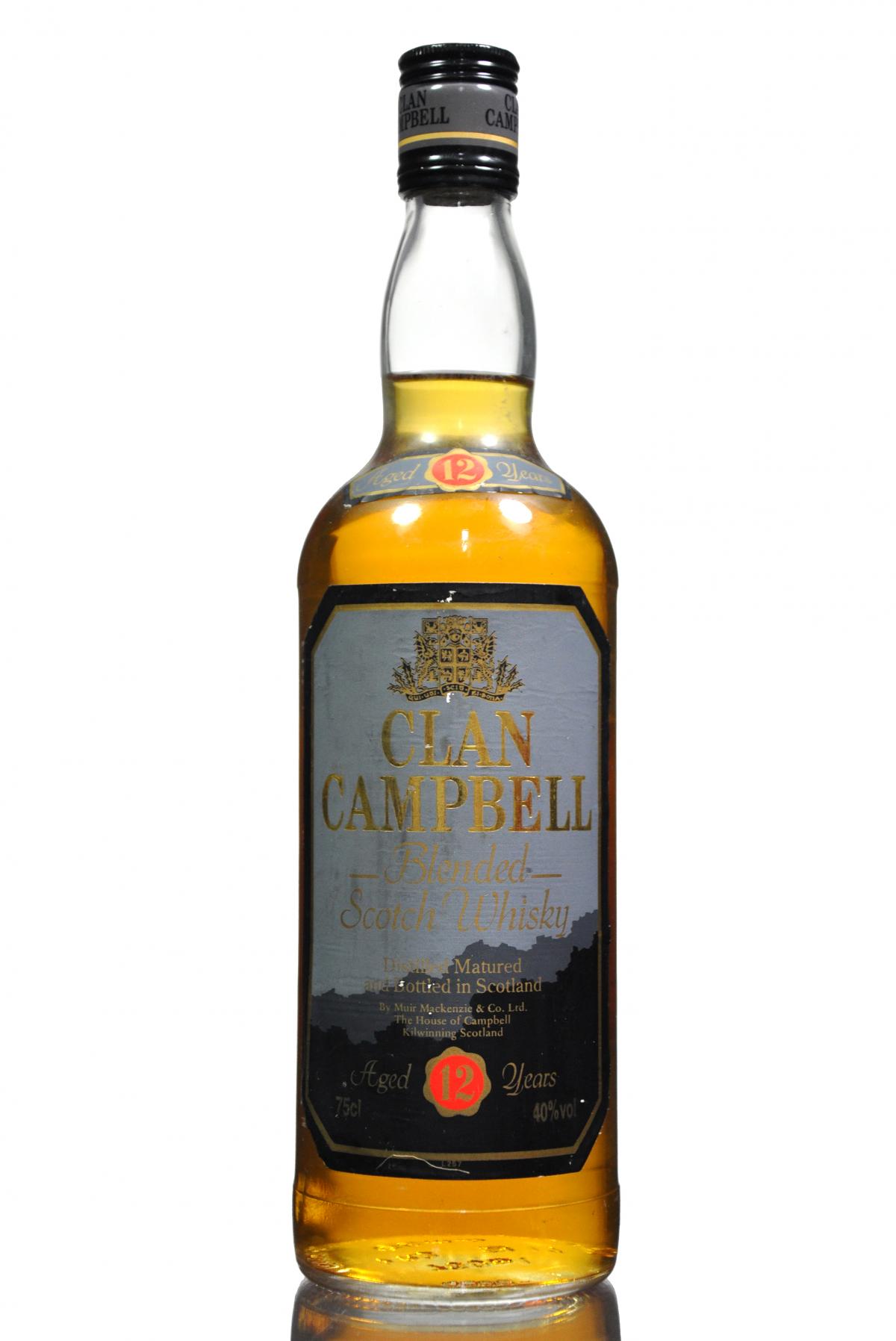 Clan Campbell 12 Year Old - 1980s