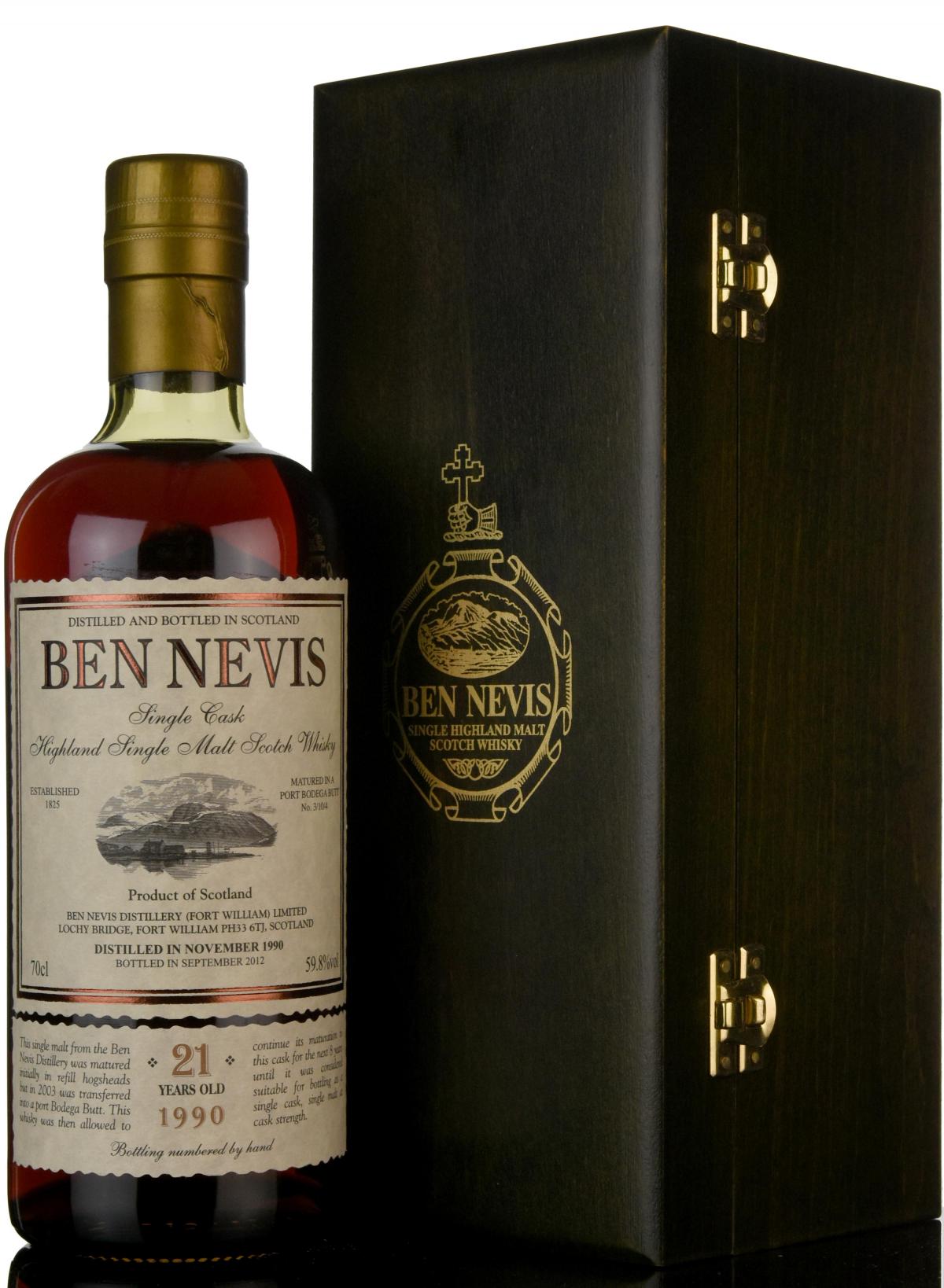 Ben Nevis 1990-2012 - 21 Year Old - Single Cask 3/10/4