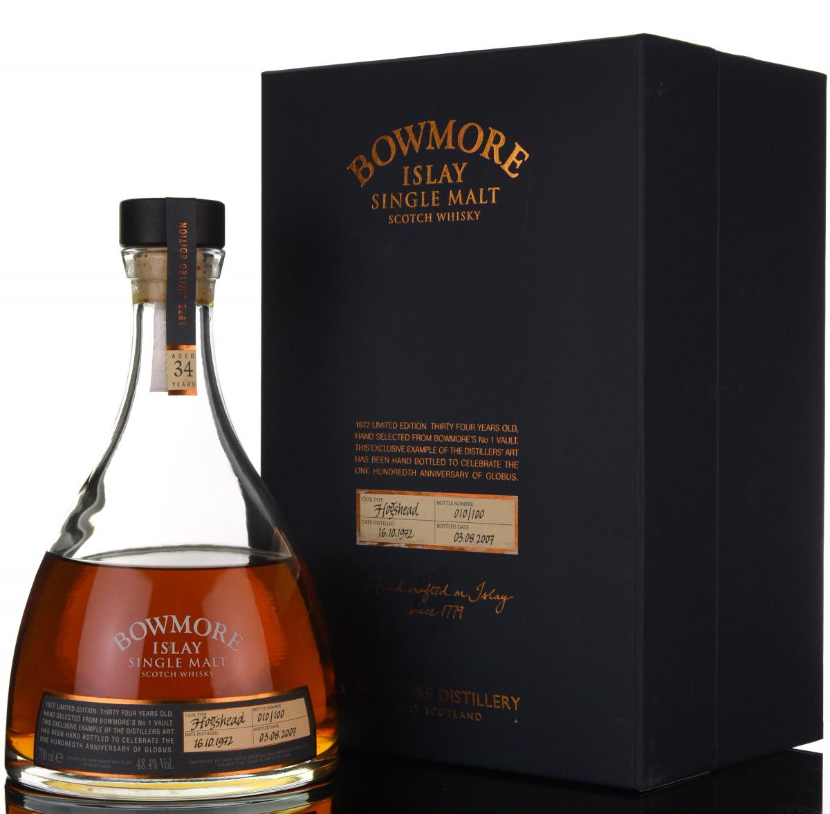 Bowmore 1972-2007 - 34 Year Old - 100 Bottles