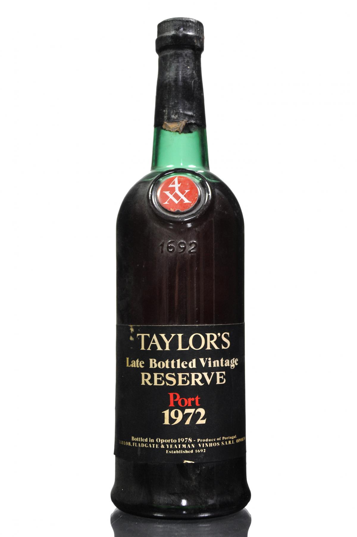 Taylors 1972 - Late Bottled Vintage Reserve Port