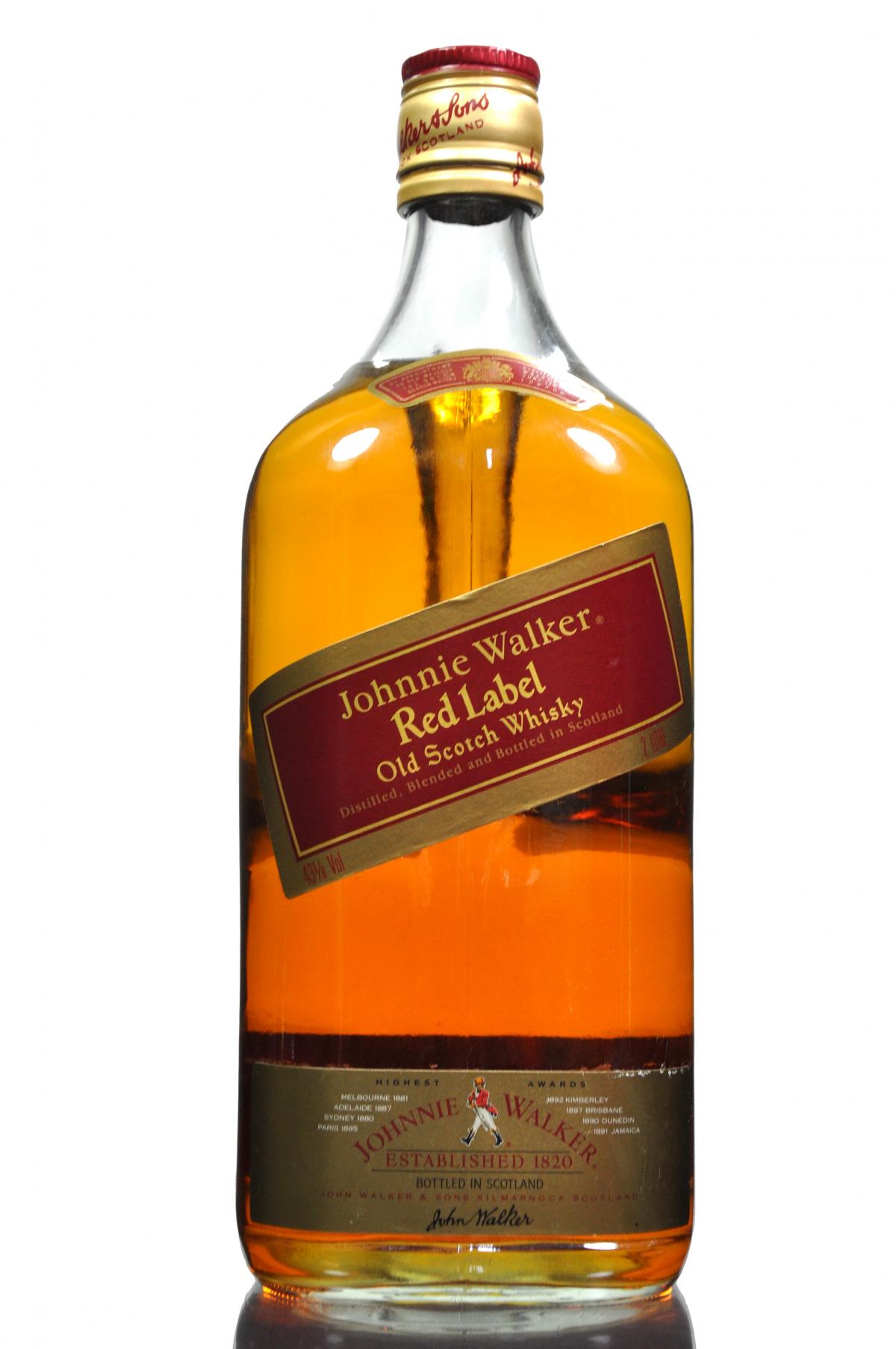 Johnnie Walker Red Label - 2 Litre