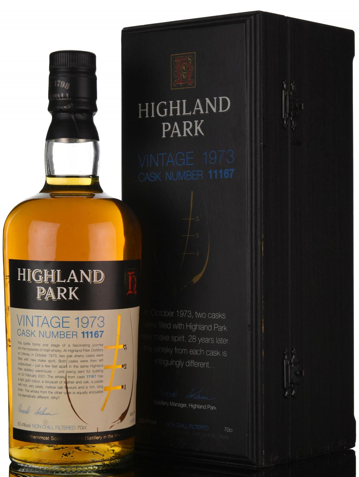 Highland Park 1973-2001 - 28 Year Old - Oddbins Exclusive - Cask 11167