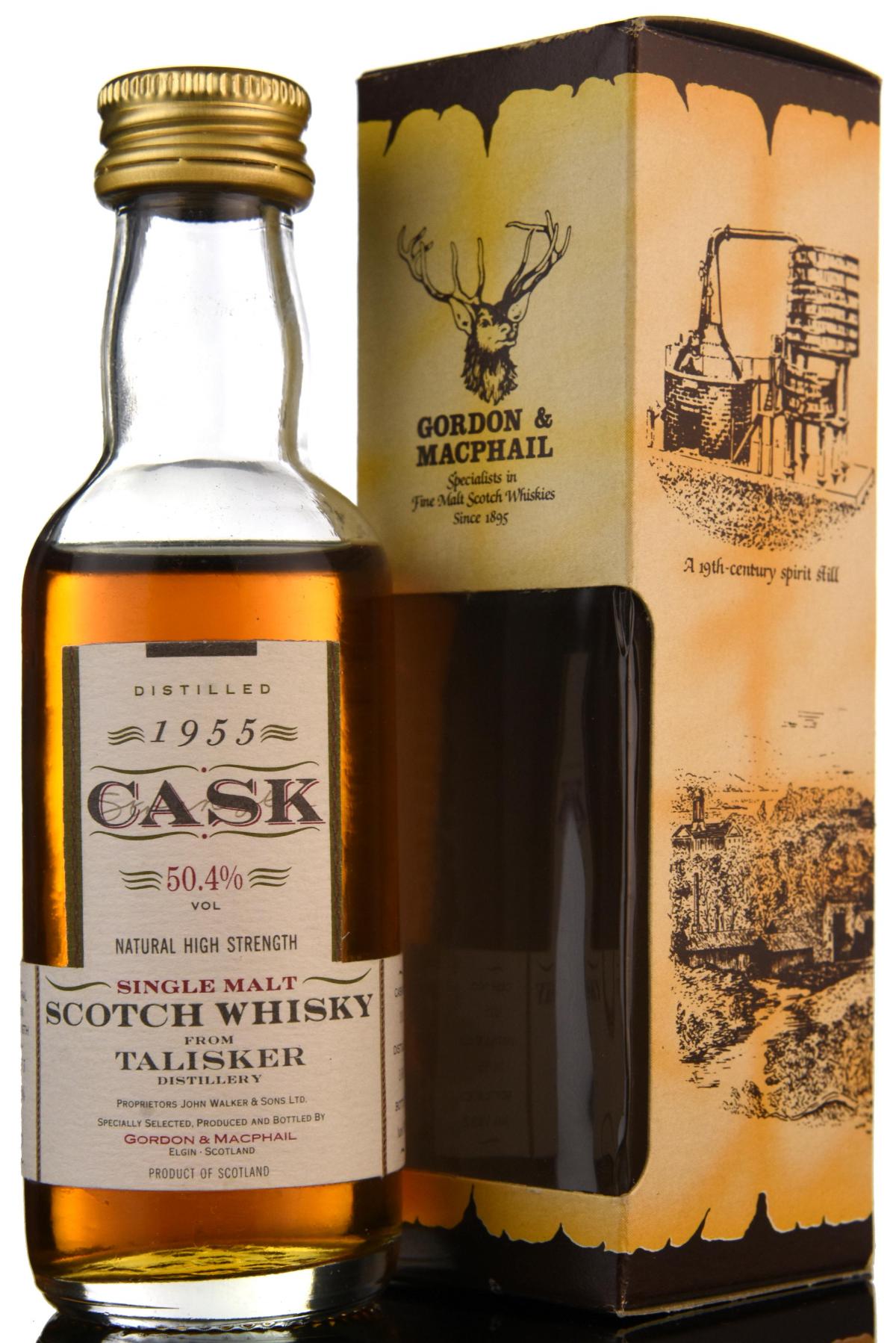 Talisker 1955-1992 - Gordon & MacPhail - CASK 50.4% - Miniature