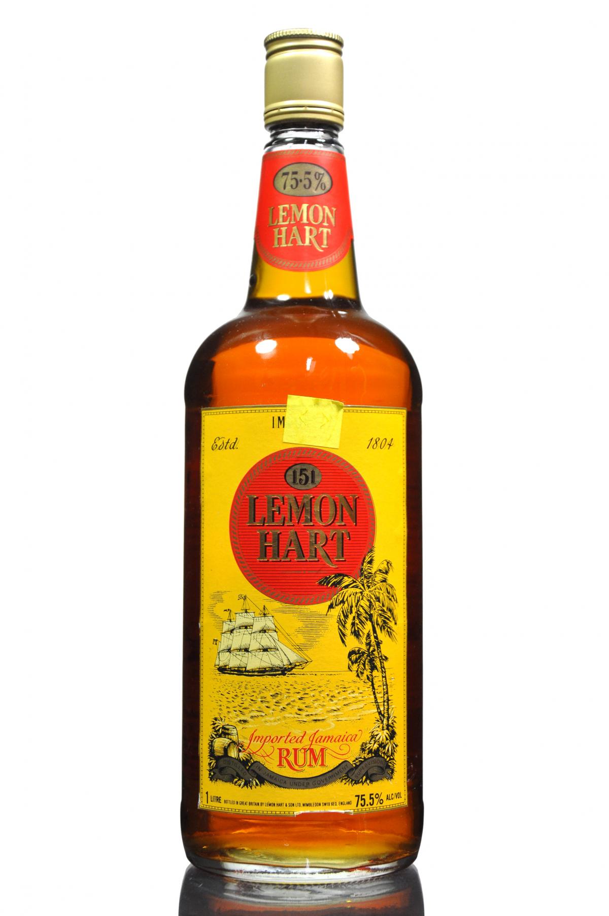 Lemon Hart Rum - 1 Litre - 75.5%