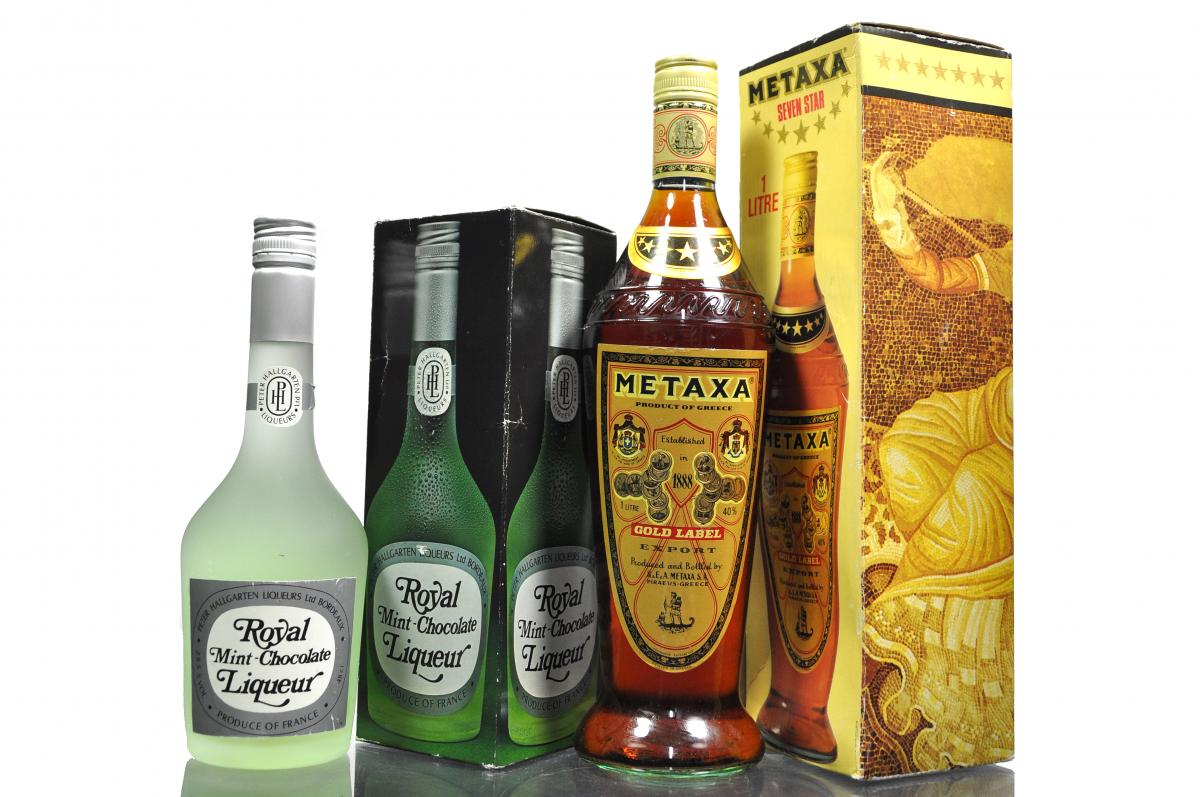 Metaxa Brandy & Royal Mint-Chocolate Liqueur