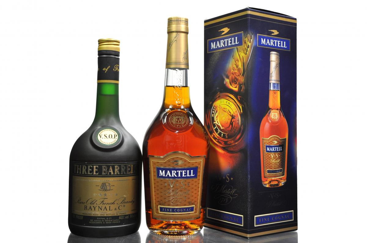 Martell VS & Three Barrels VSOP - Cognac