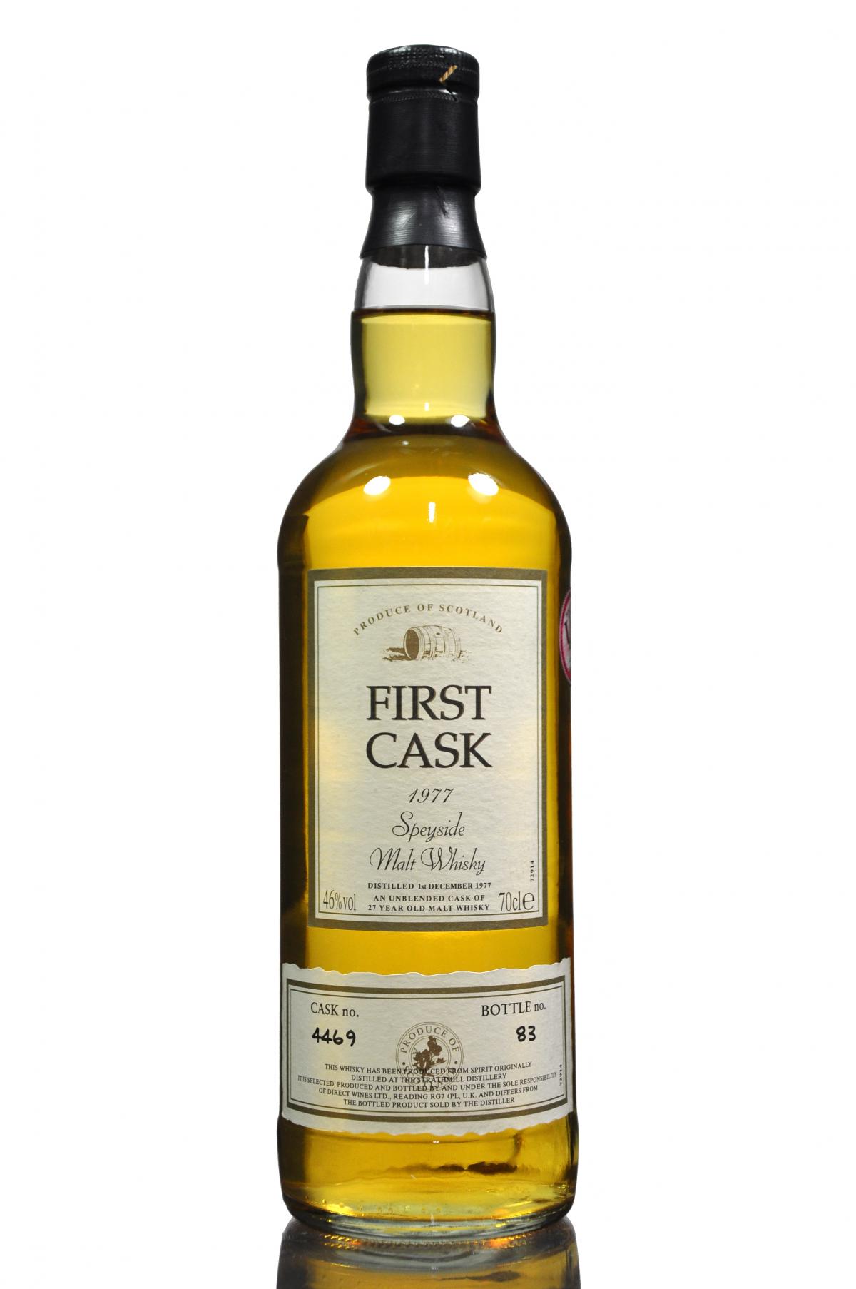 Strathmill 1977 - 27 Year Old - First Cask 4469