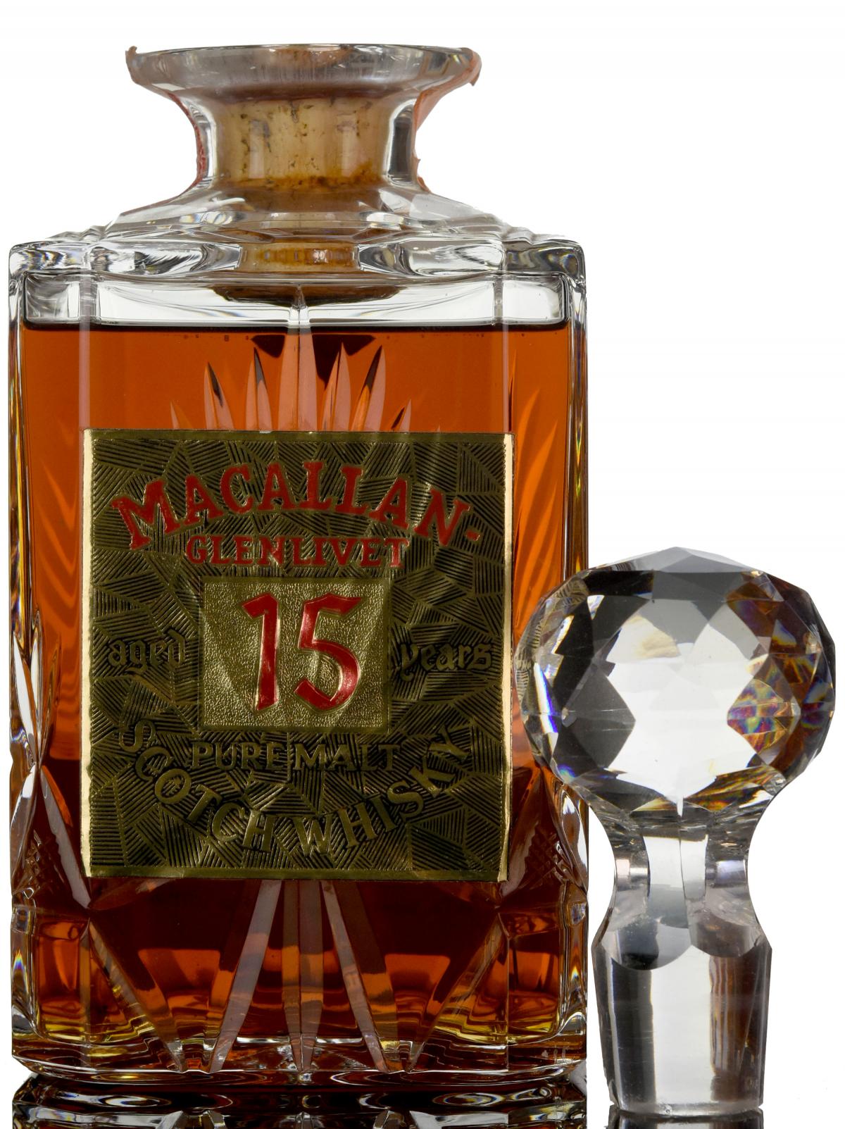 Macallan-Glenlivet 15 Year Old - Gordon & MacPhail - Pinerolo Import - 1980s