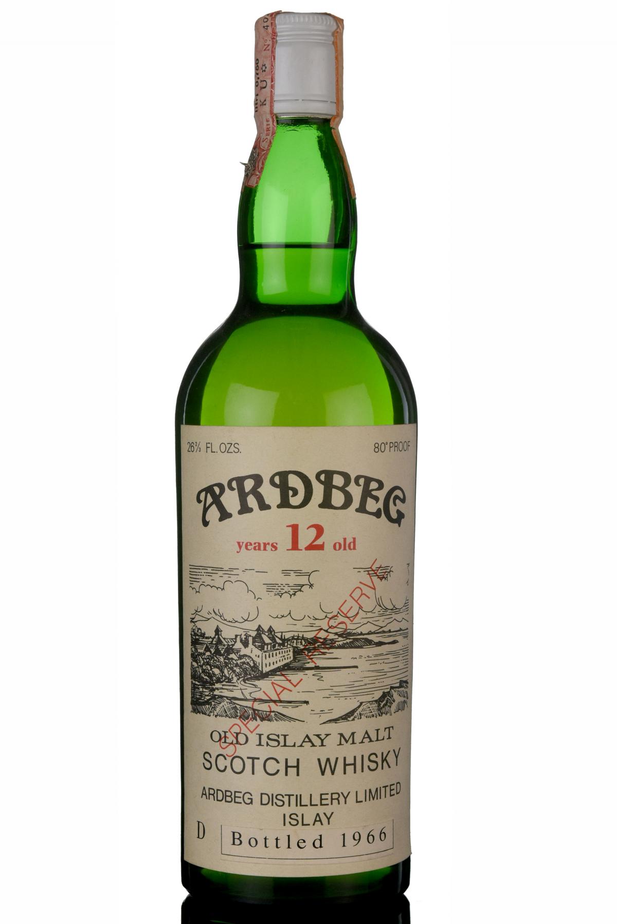 Ardbeg 12 Year Old - Special Reserve - Bottled 1966