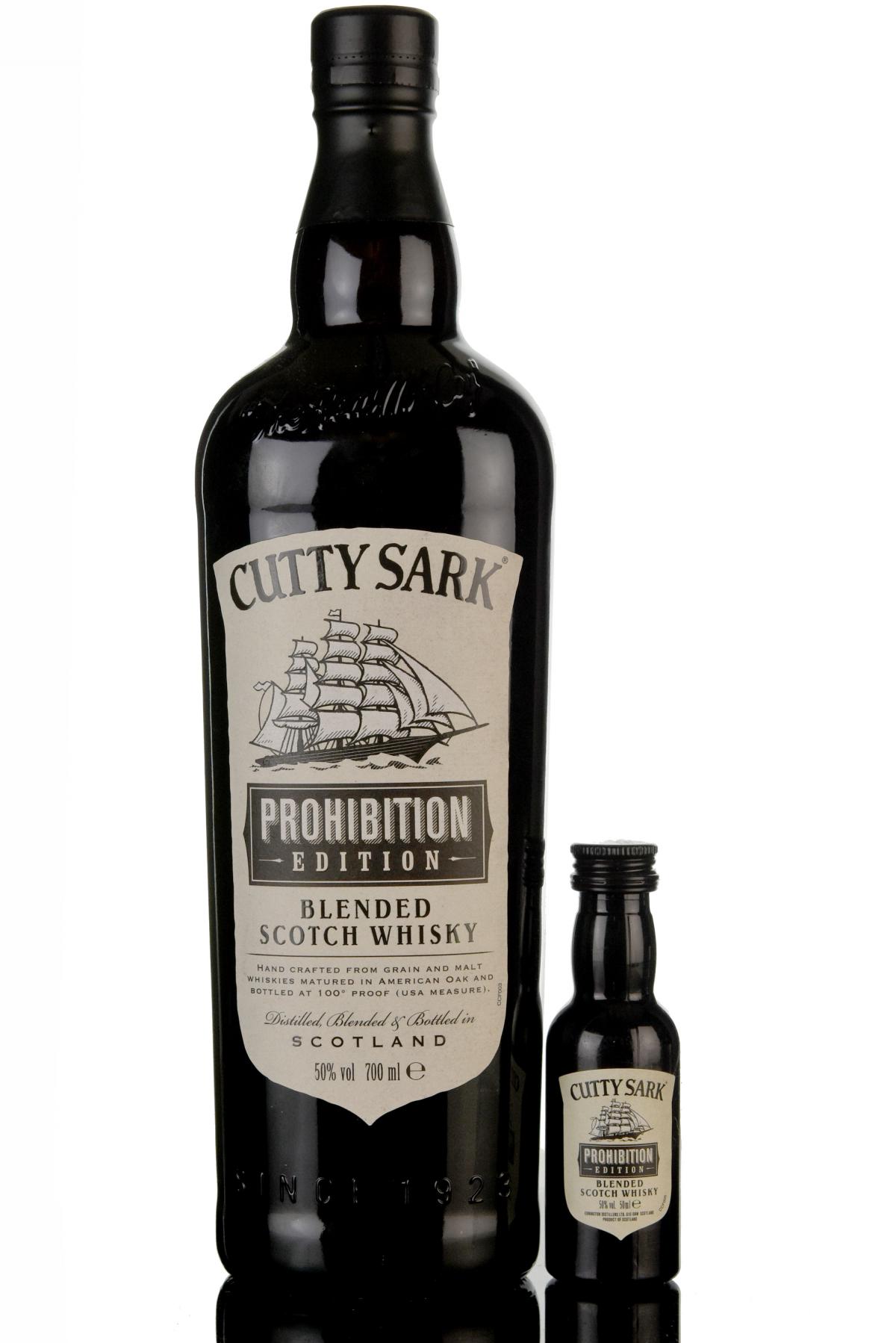 Cutty Sark Prohibition With Miniature