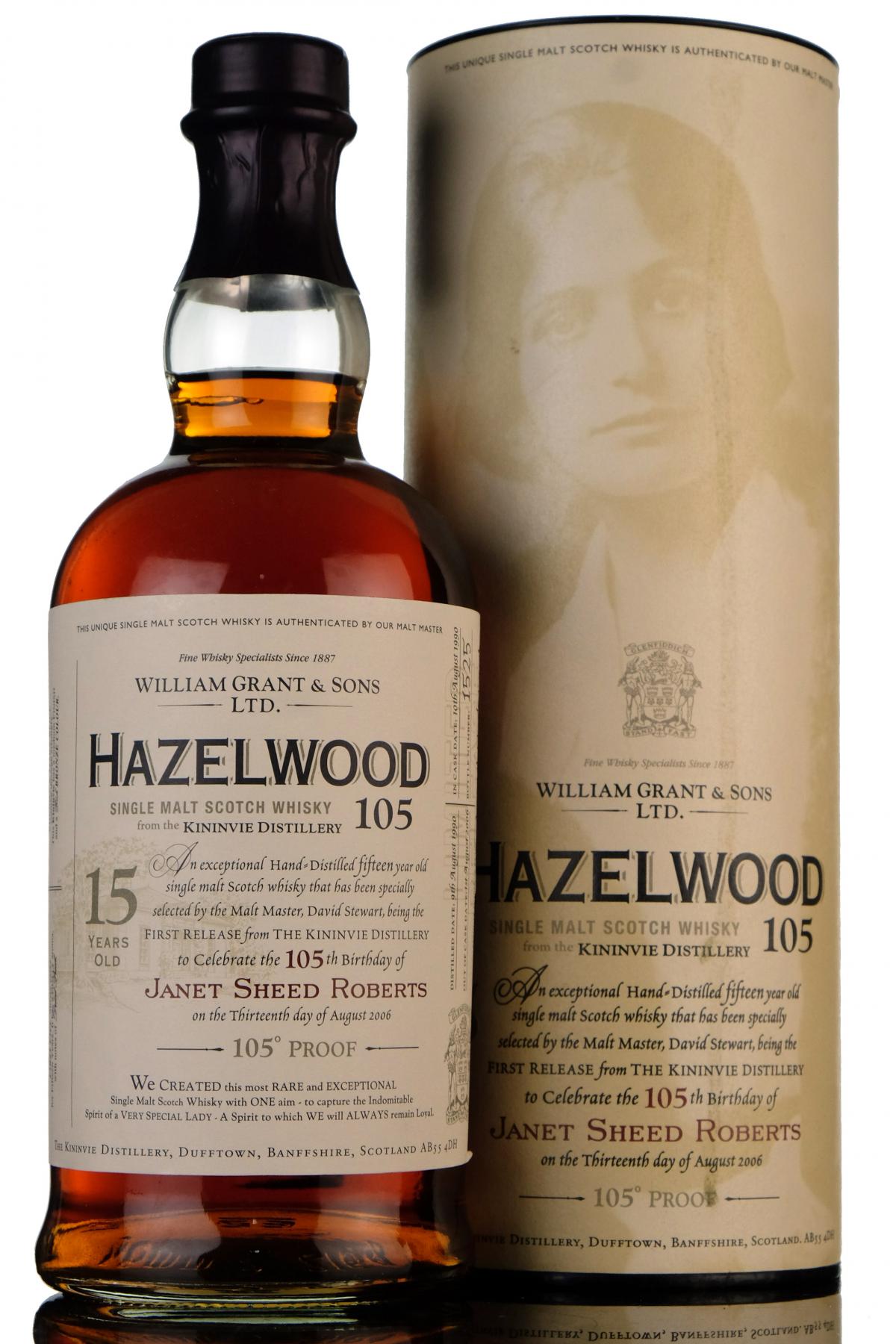 Hazelwood 15 Year Old - 105 Proof