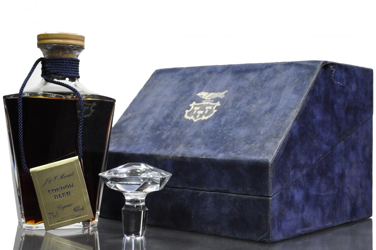 Martell Cordon Bleu Cognac - Baccarat Decanter - 1980s