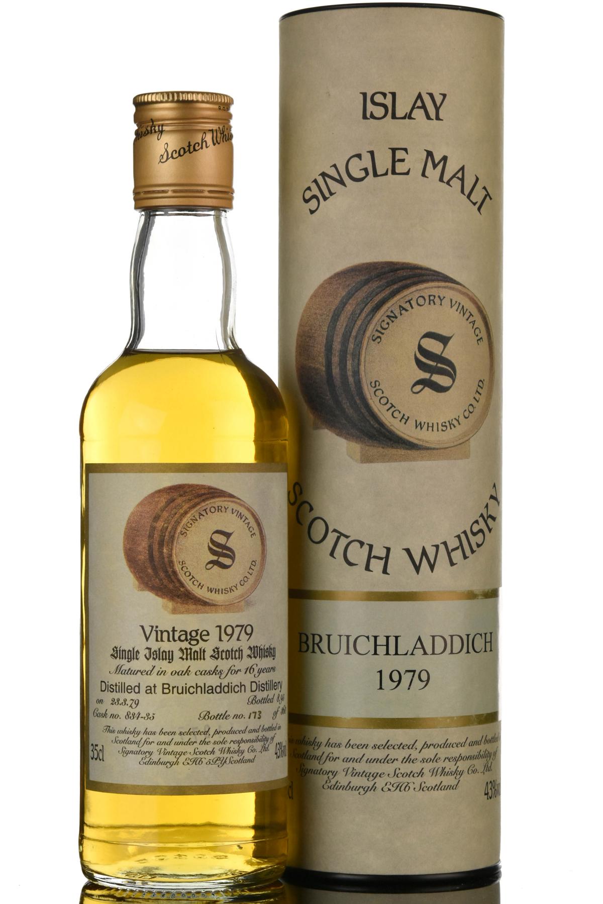 Bruichladdich 1979-1995 - 16 Year Old - Signatory Vintage - 35cl