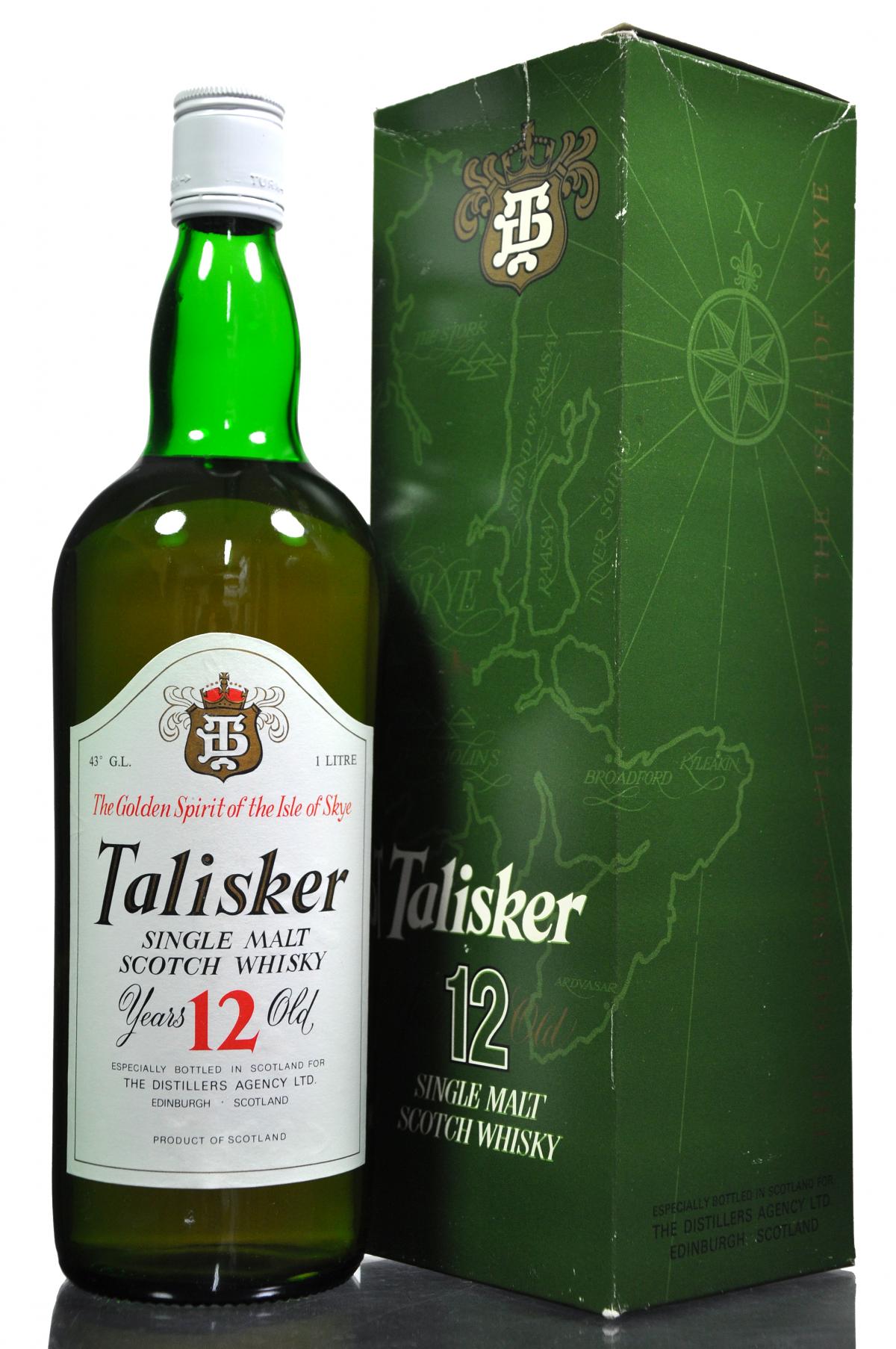 Talisker 12 Year Old - 1 Litre - 1980s