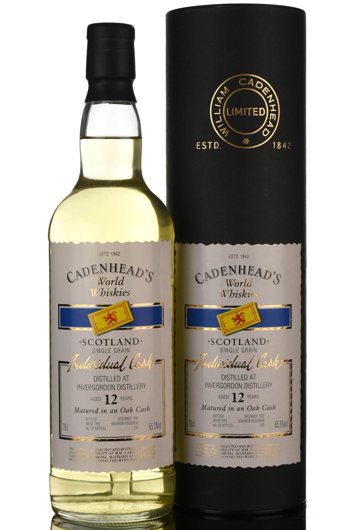 Invergordon 12 Year Old - Cadenheads World Whiskies