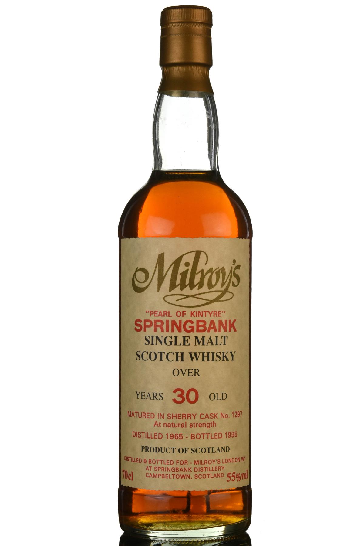 Springbank 1965-1995 - 30 Year Old - Milroys