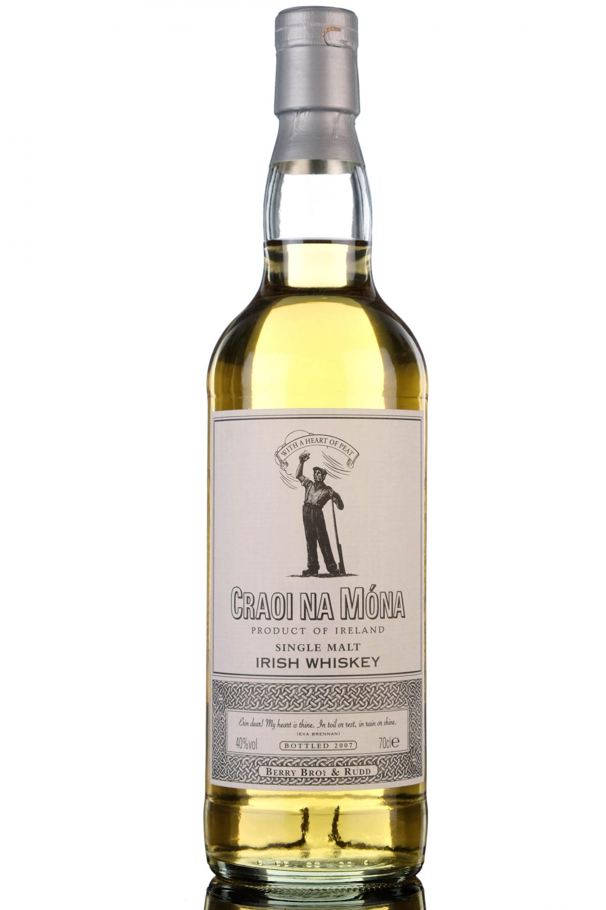 Craoi Na Mona - Bottled 2007 - Berry Bros & Rudd - Irish Whiskey