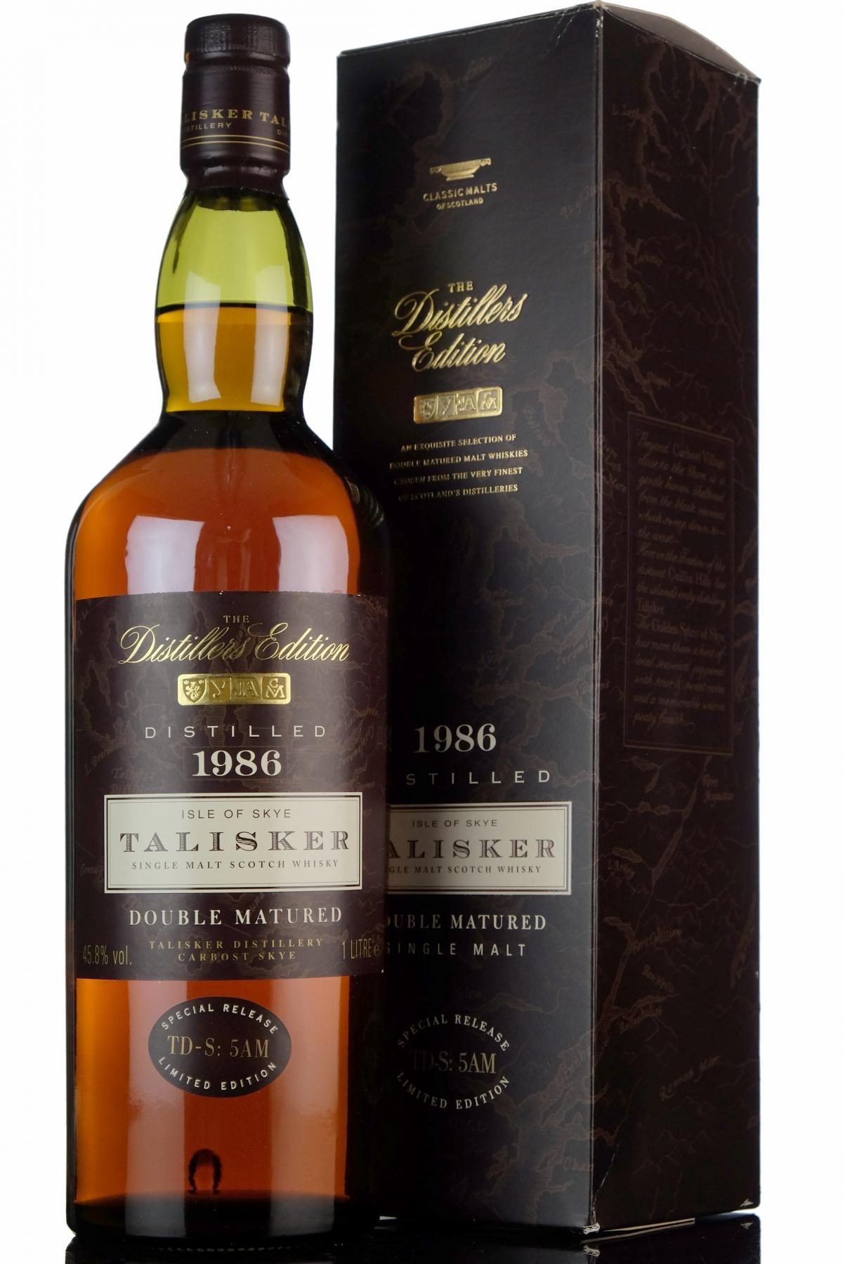 Talisker 1986 - Distillers Edition - 1 Litre