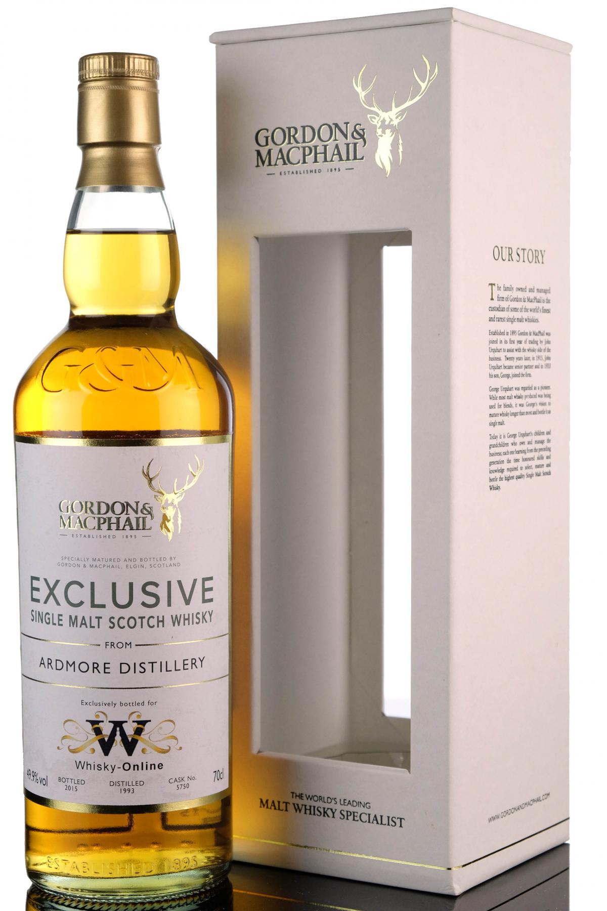 Ardmore 1993-2015 - Whisky-Online Exclusive