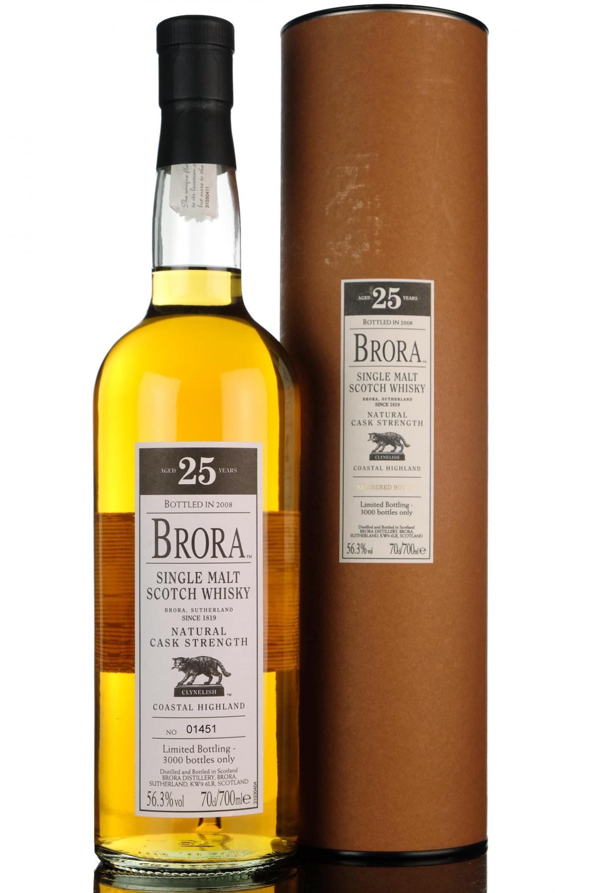 Brora 25 Year Old - Bottled 2008