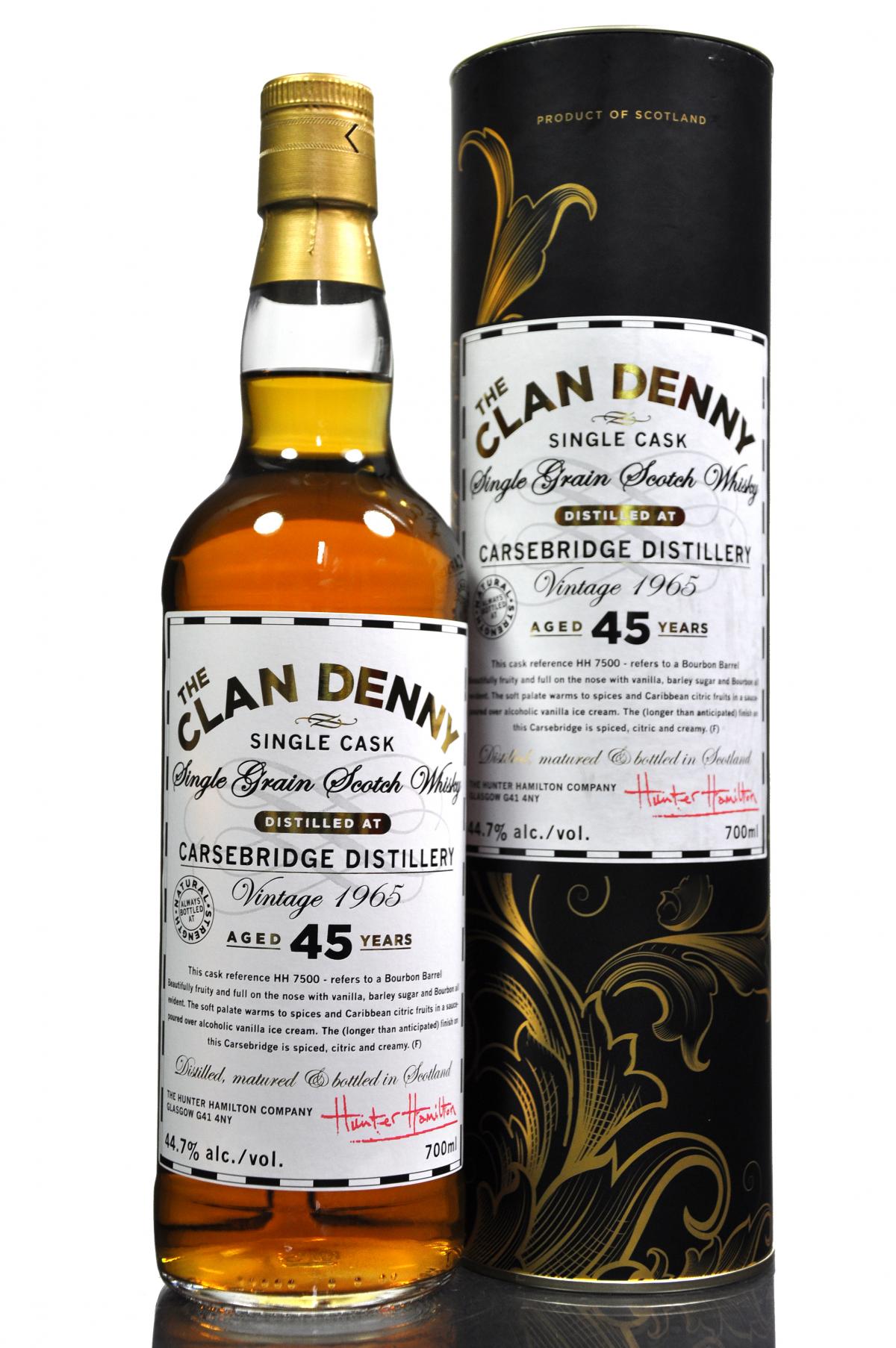 Carsebridge 1965 - 45 Year Old - Clan Denny