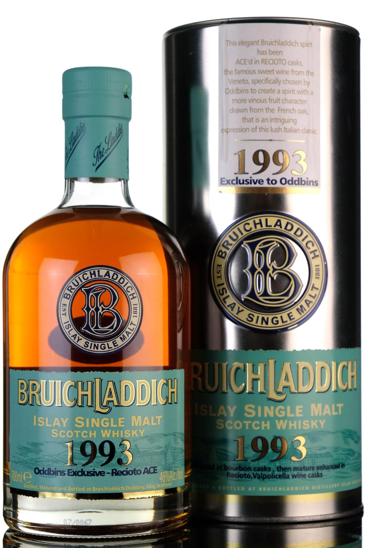 Bruichladdich 1993 - Oddbins Exclusive - Recioto ACE
