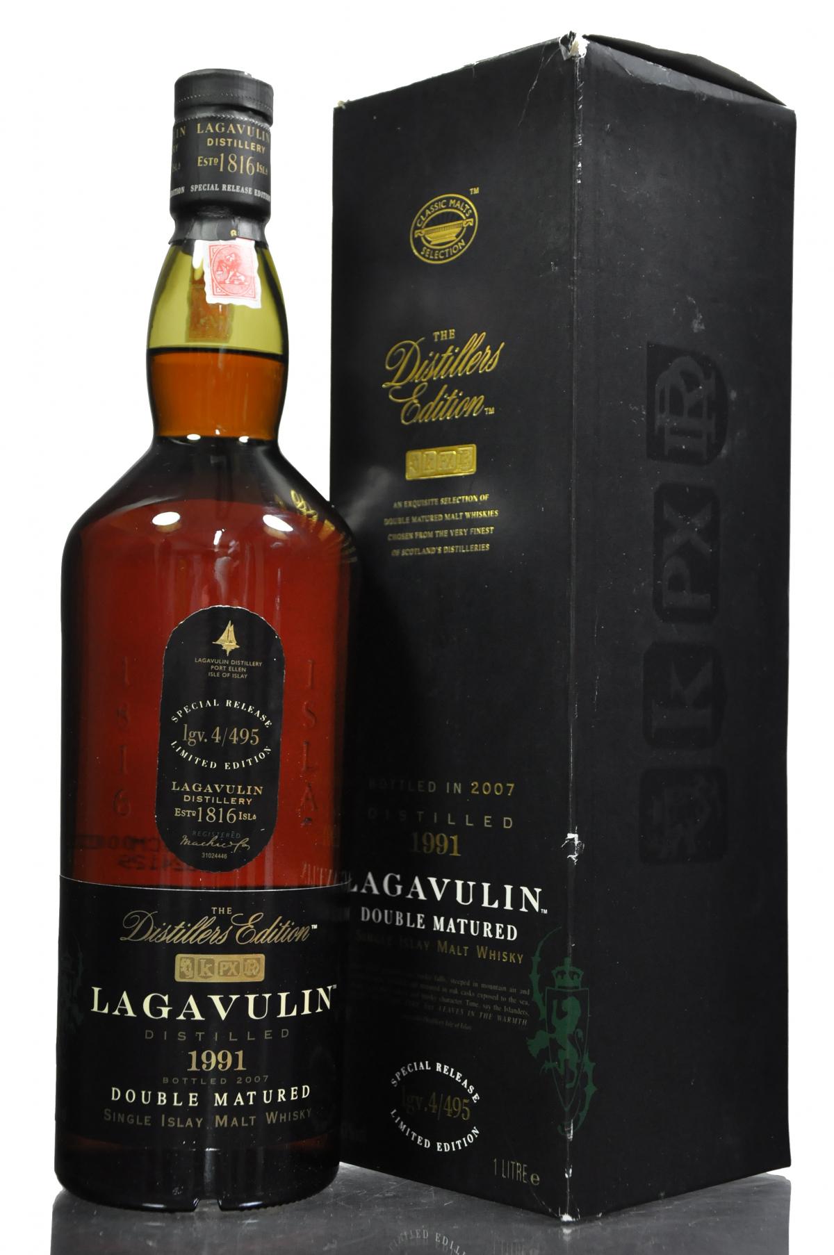 Lagavulin 1991-2007 - Distillers Edition - 1 Litre