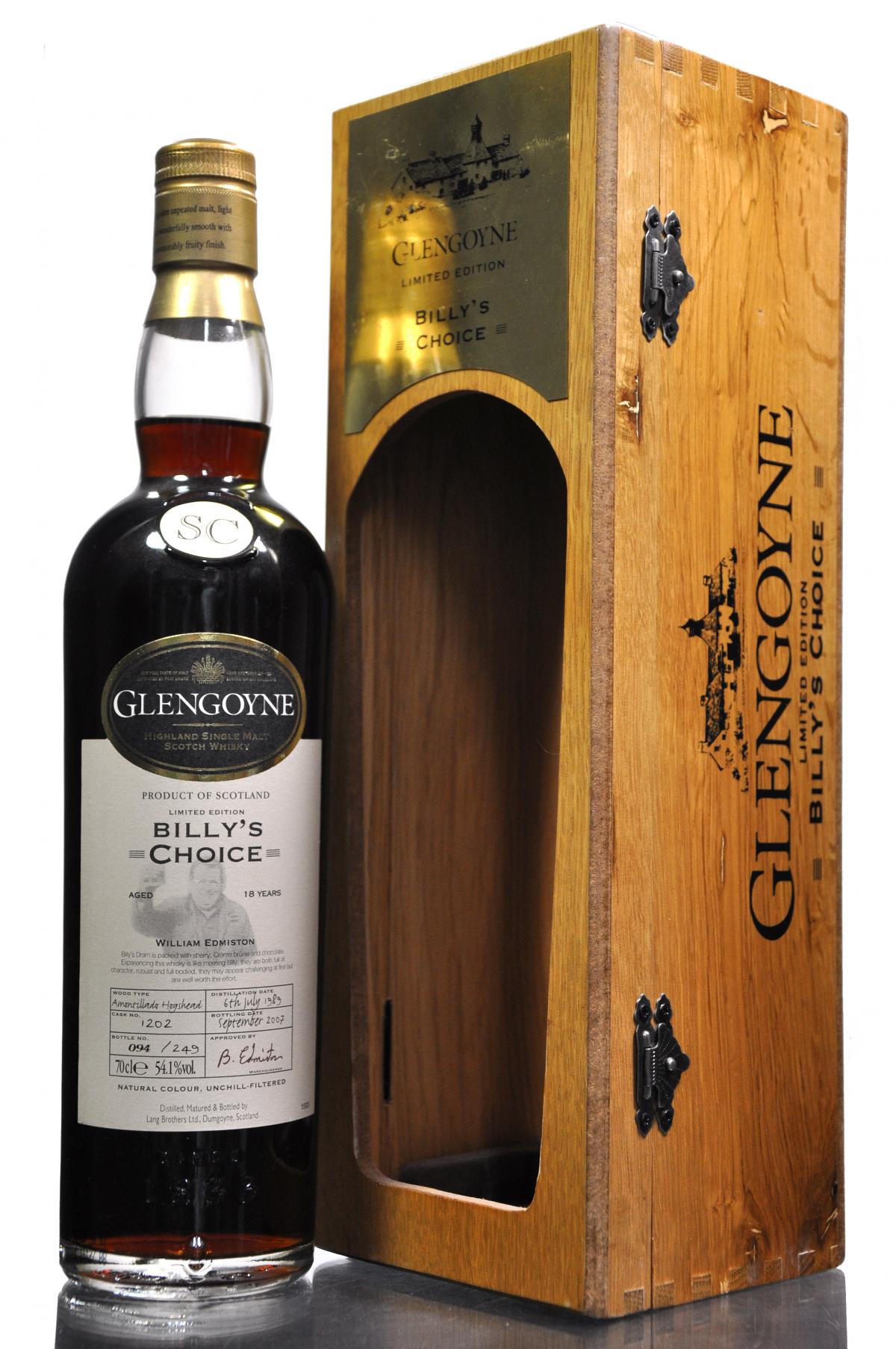 Glengoyne 1989-2007 - 18 Year Old - Cask 1202