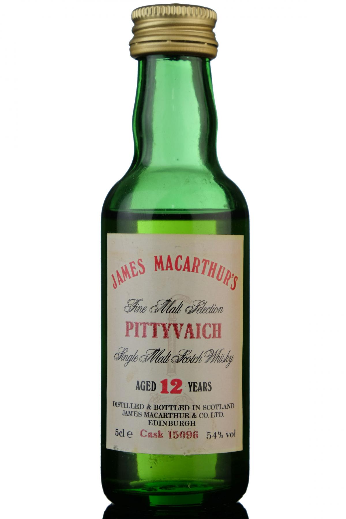 Pittyvaich 12 Year Old - James MacArthur - Fine Malt Selection Miniature