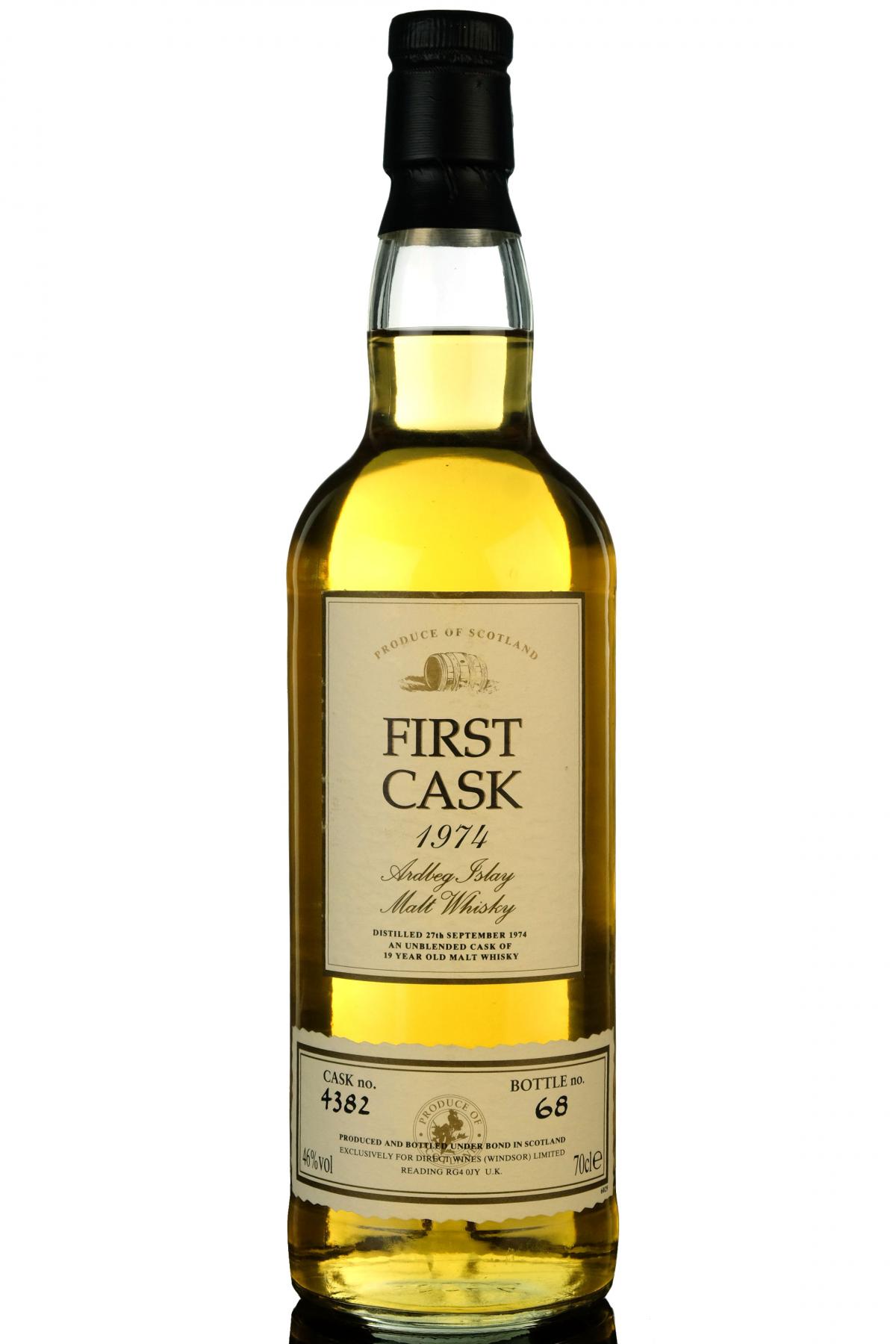 Ardbeg 1974 - 19 Year Old - First Cask 4382 - CHARITY AUCTION ZERO BUYER FEES