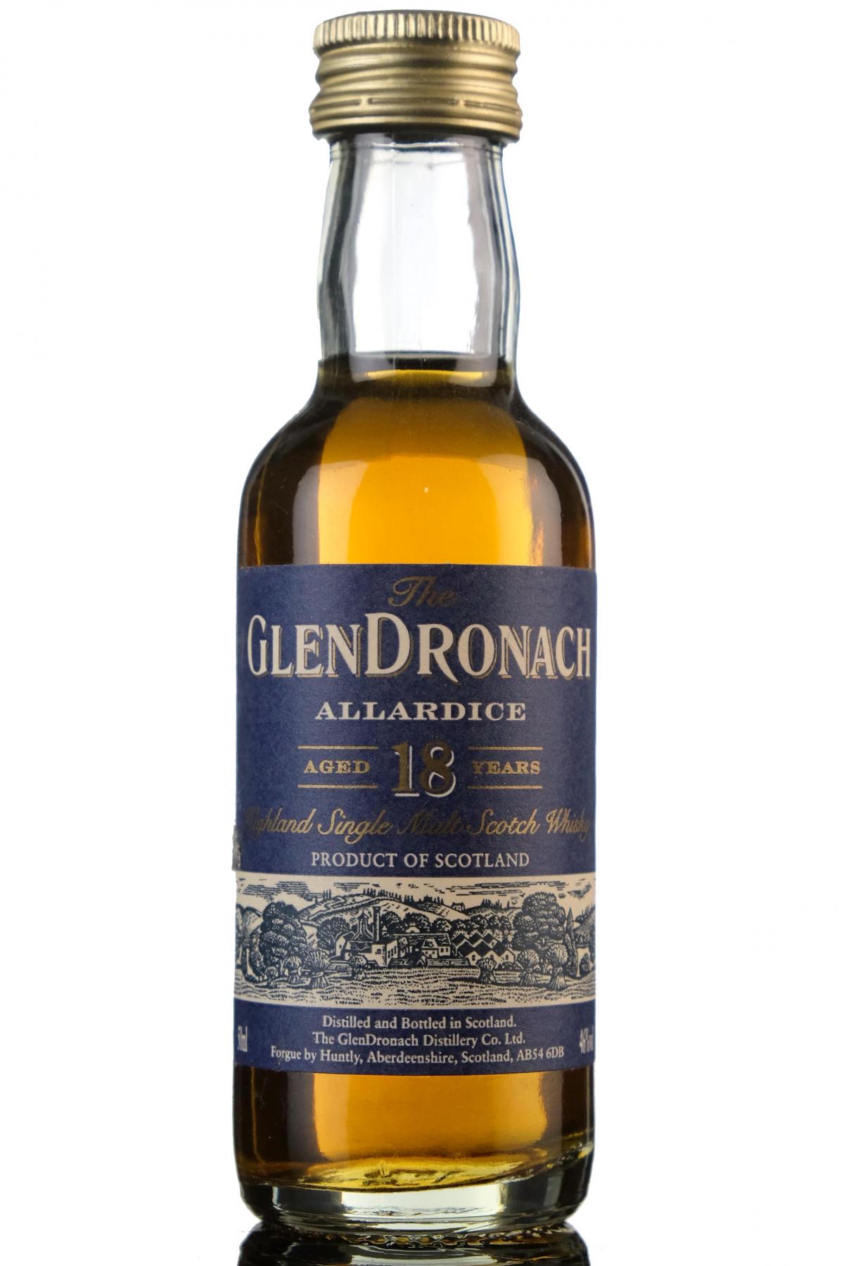 Glendronach 18 Year Old - Allardice Miniature