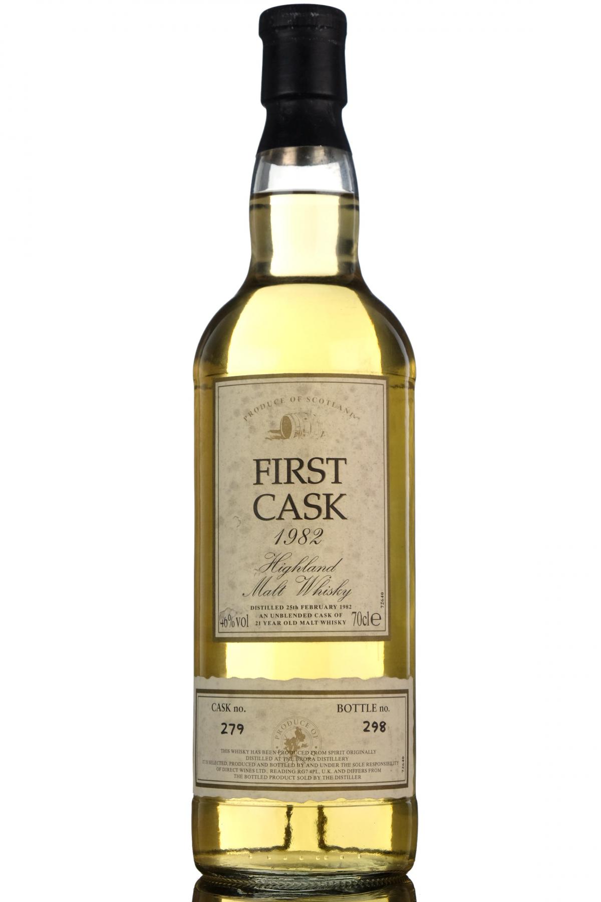 Brora 1982 - 21 Year Old - First Cask 279