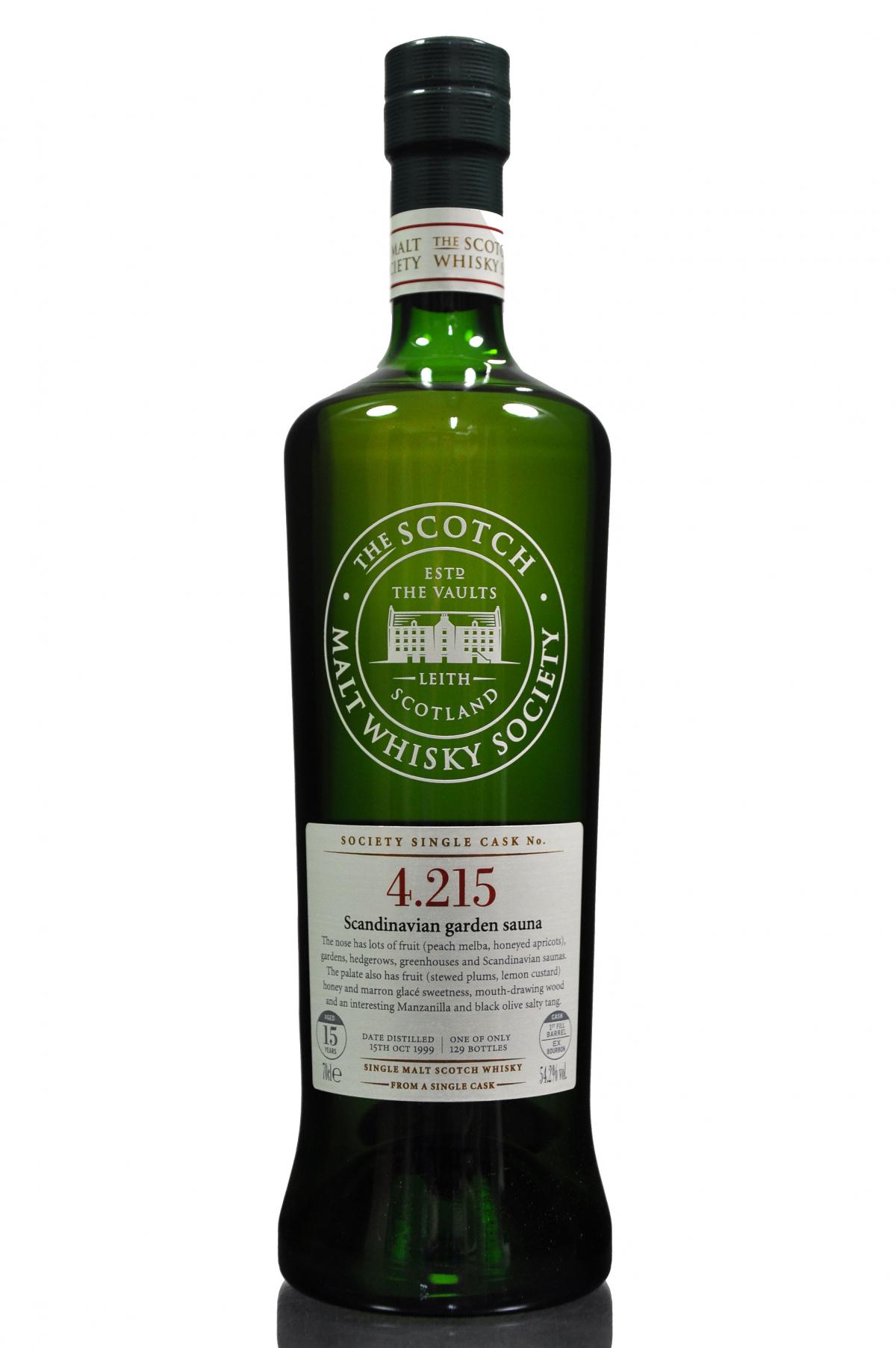 Highland Park 1999 - 15 Year Old - SMWS 4.215