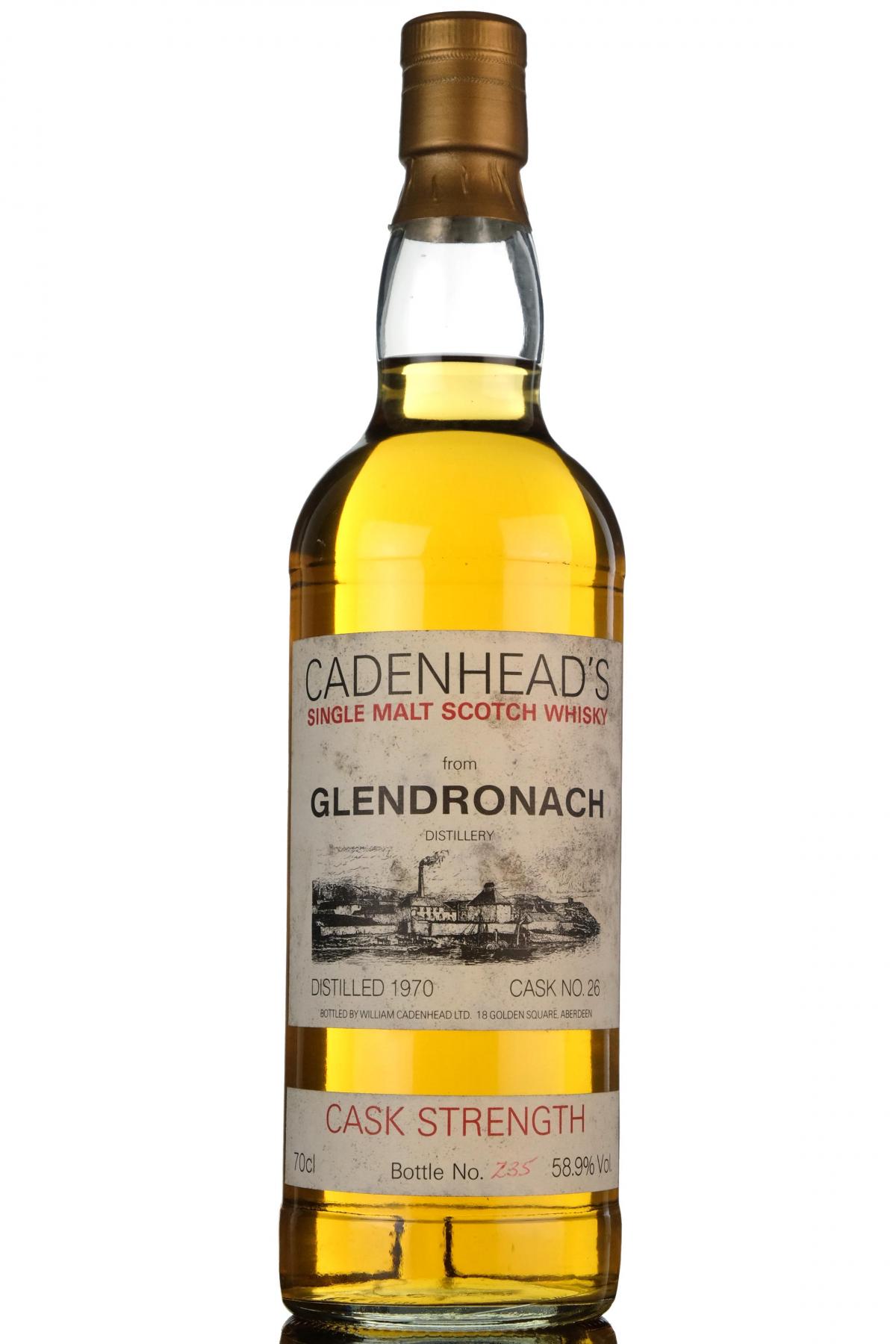 Glendronach 1970 - Cadenheads Cask Strength 26