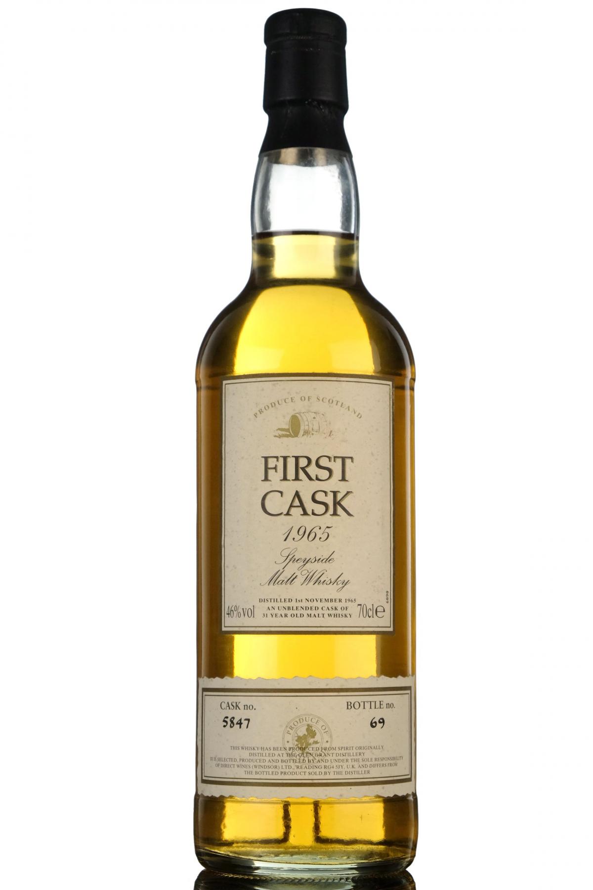 Glen Grant 1965 - 31 Year Old - First Cask 5847