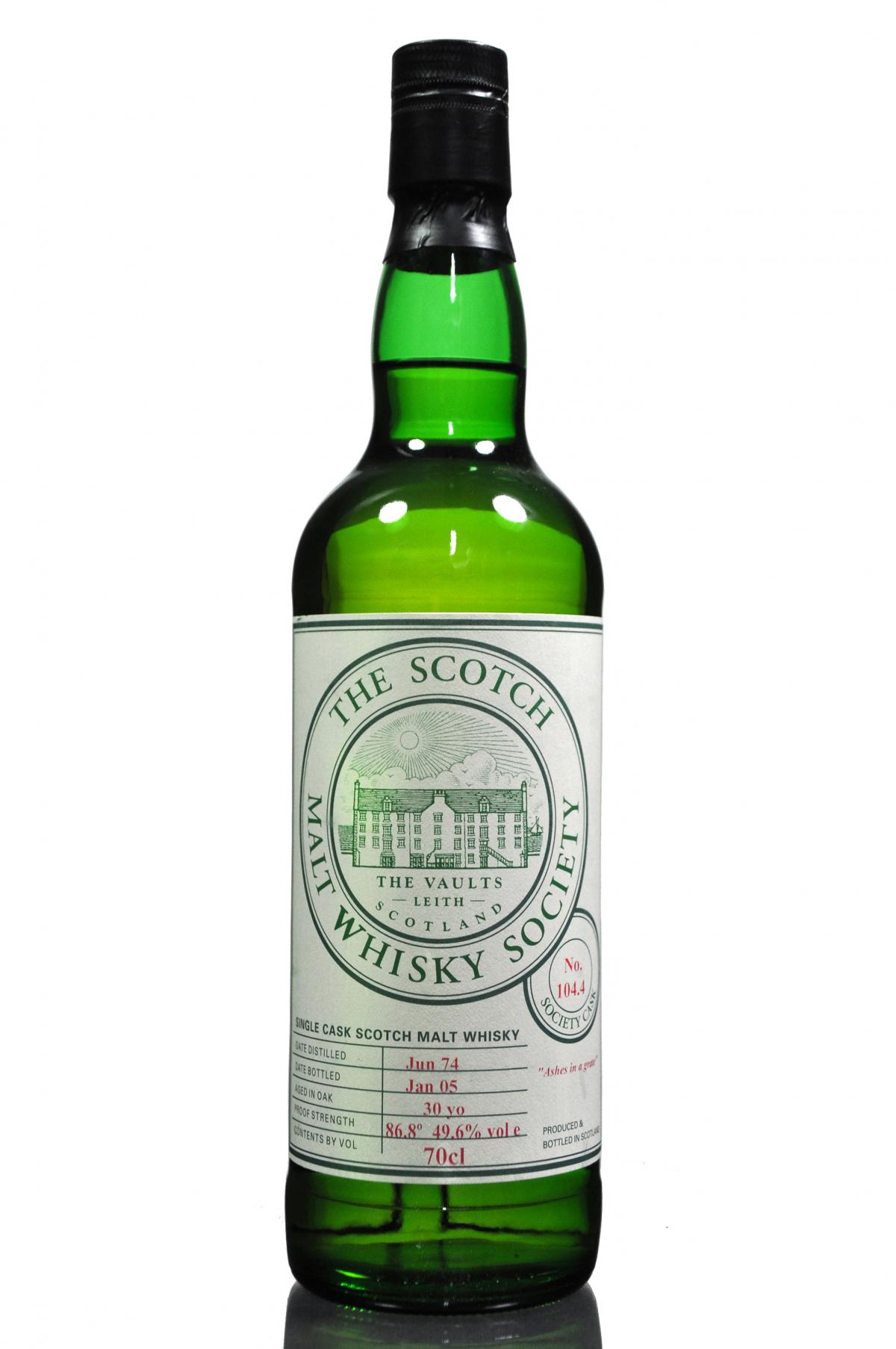 Glencraig 1974-2005 - 30 Year Old - SMWS 104.4 - Ashes In A Grate