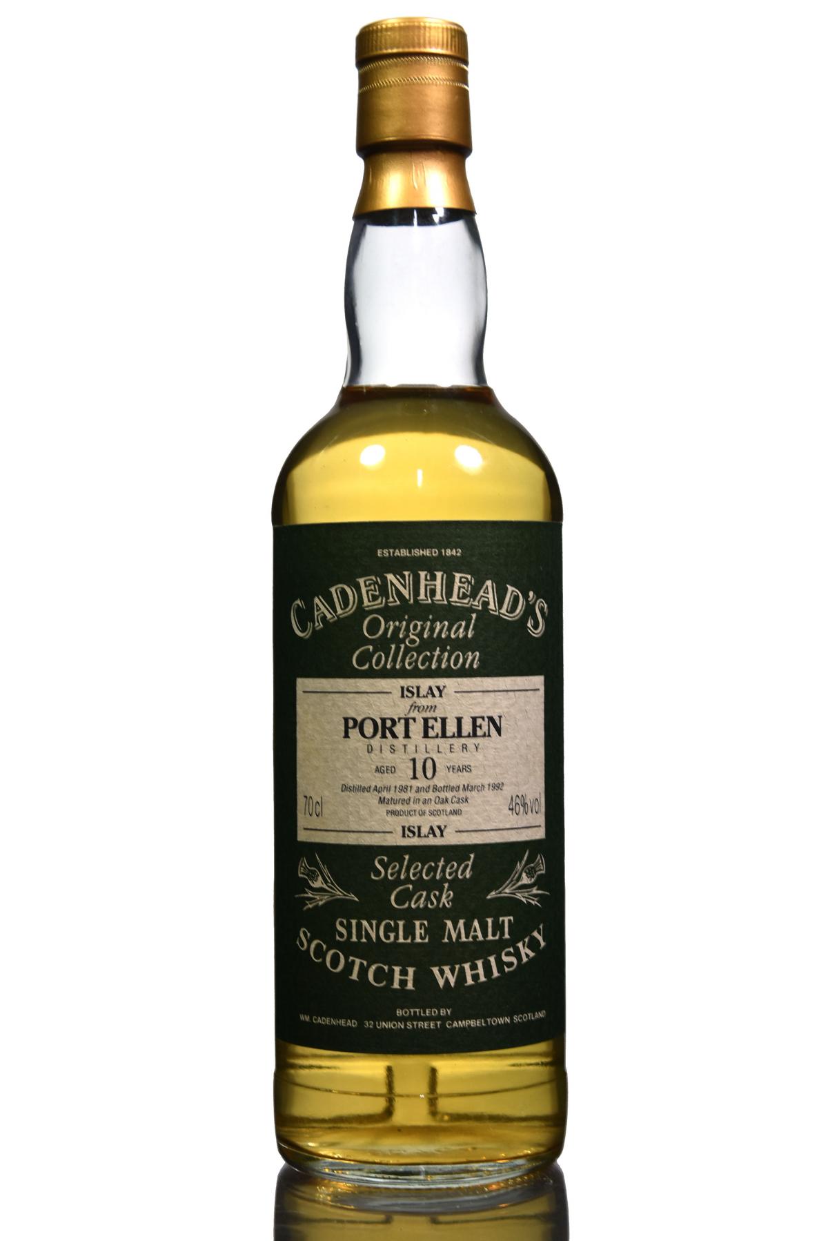 Port Ellen 1981-1992 - 10 Year Old - Cadenhead