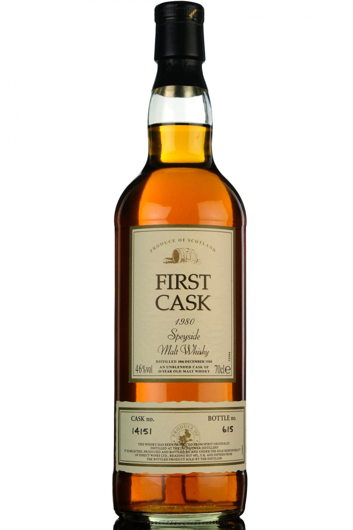 Inchgower 1980 - 24 Year Old - First Cask 14151