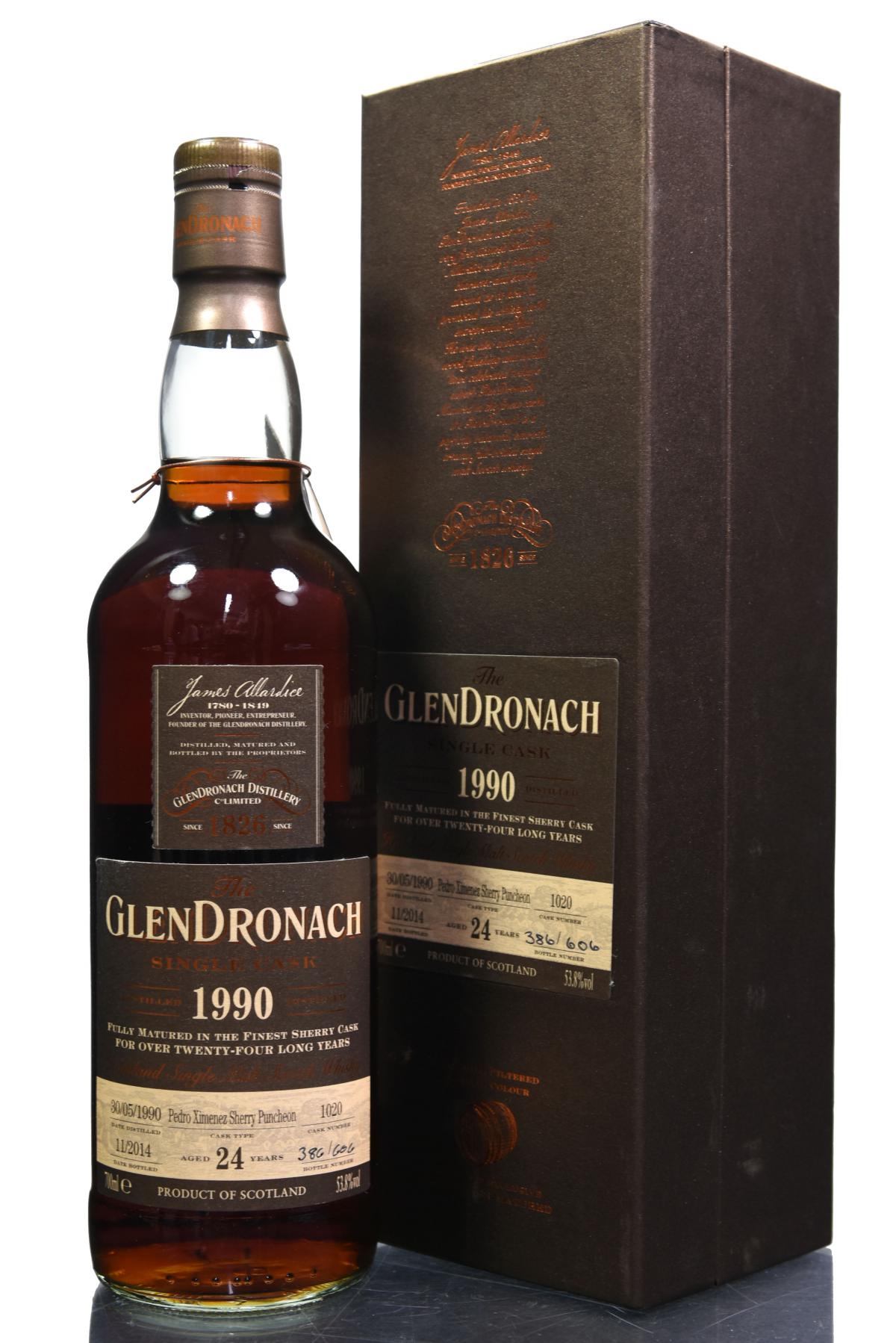 Glendronach 1990-2014 - 24 Year Old - Cask 1020