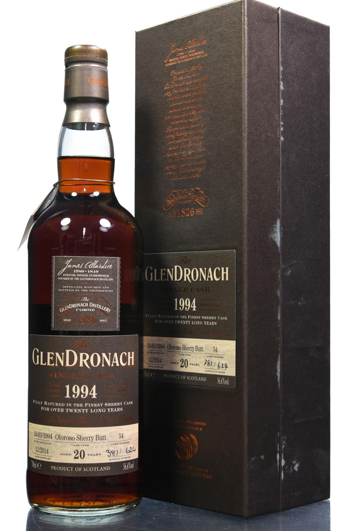 Glendronach 1994-2014 - 20 Year Old - Cask 54