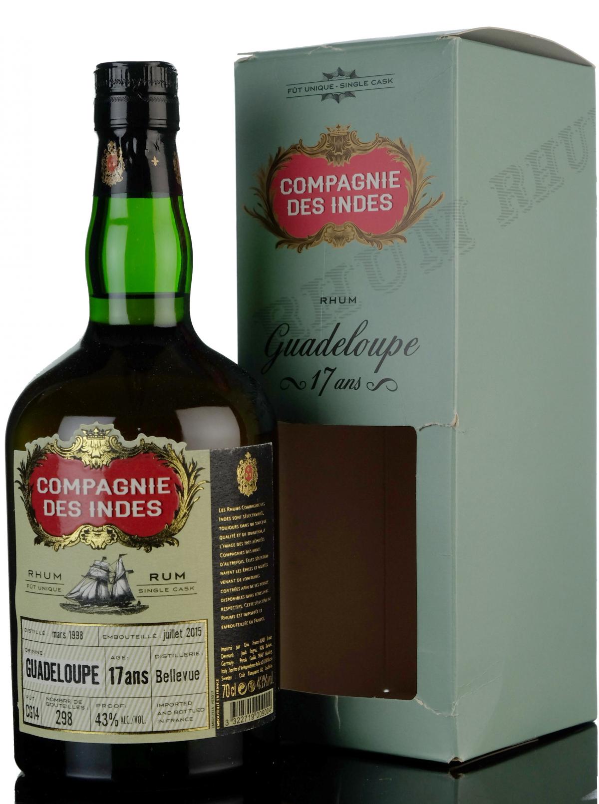 Bellevue 1998-2015 - Compagnie Des Indes Guadeloupe Rum
