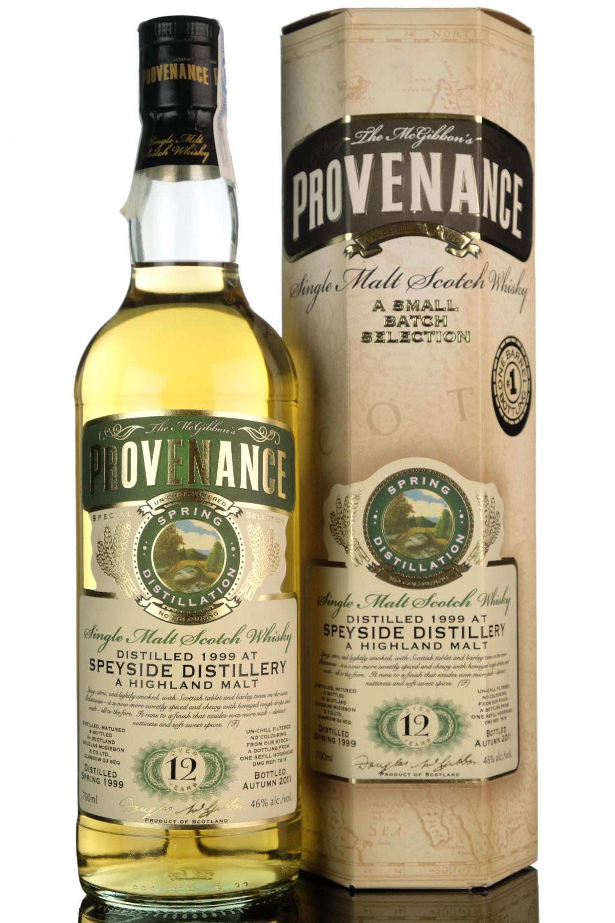 Speyside 1999-2011 - 12 Year Old - Provenance