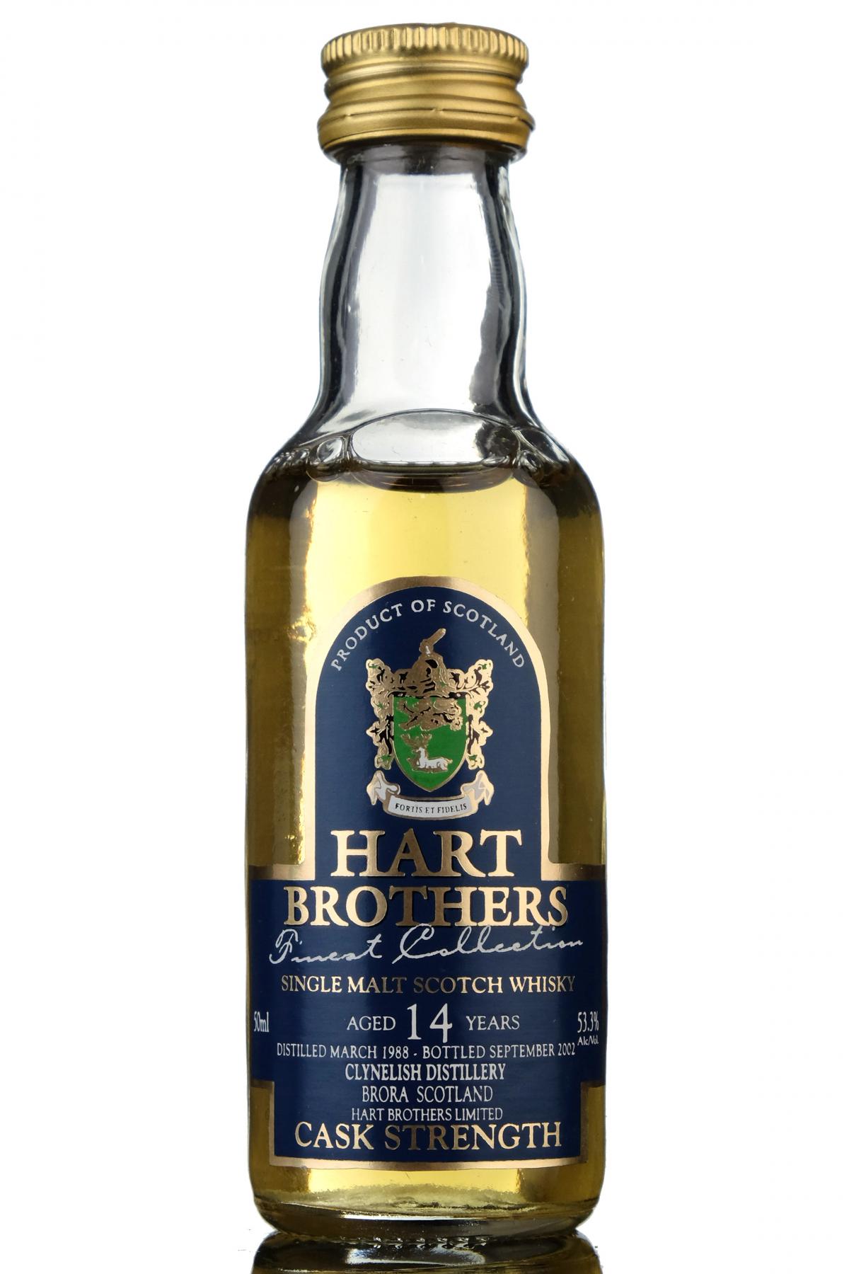 Clynelish 1988-2002 - 14 Year Old - Hart Brothers Miniature