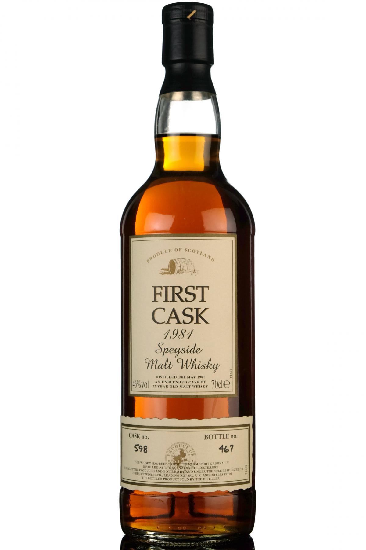 Glenallachie 1981 - 22 Year Old - First Cask 598
