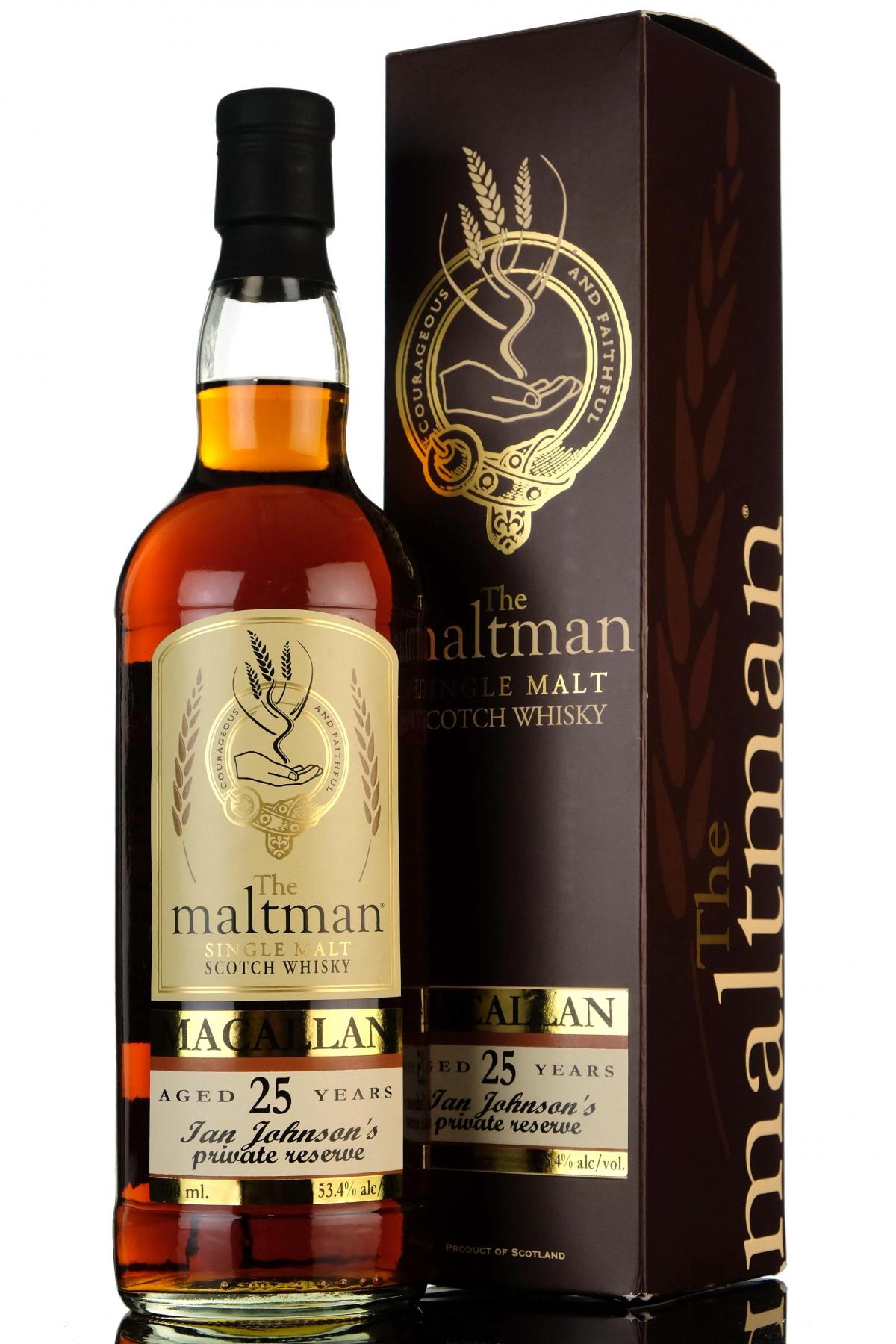 Macallan 25 Year Old - The Maltman - Single Oloroso Sherry Cask