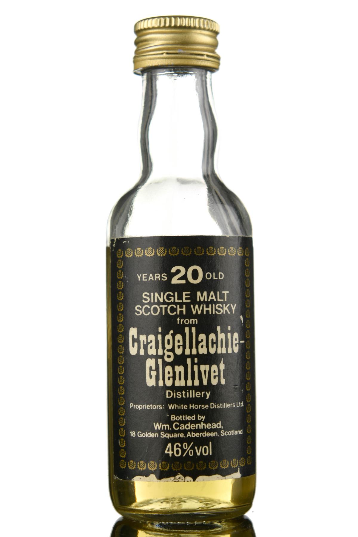 Craigellachie 20 Year Old - Cadenhead Miniature